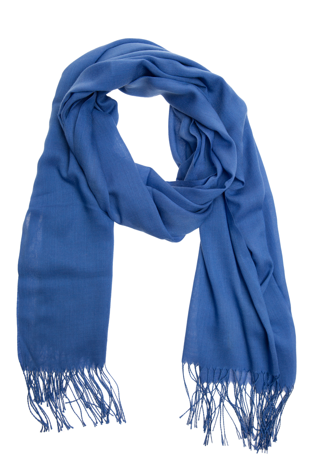 Шарф-палантин с бахромой (арт. baon B357028), размер Без/раз, цвет синий Шарф-палантин с бахромой (арт. baon B357028) - фото 1