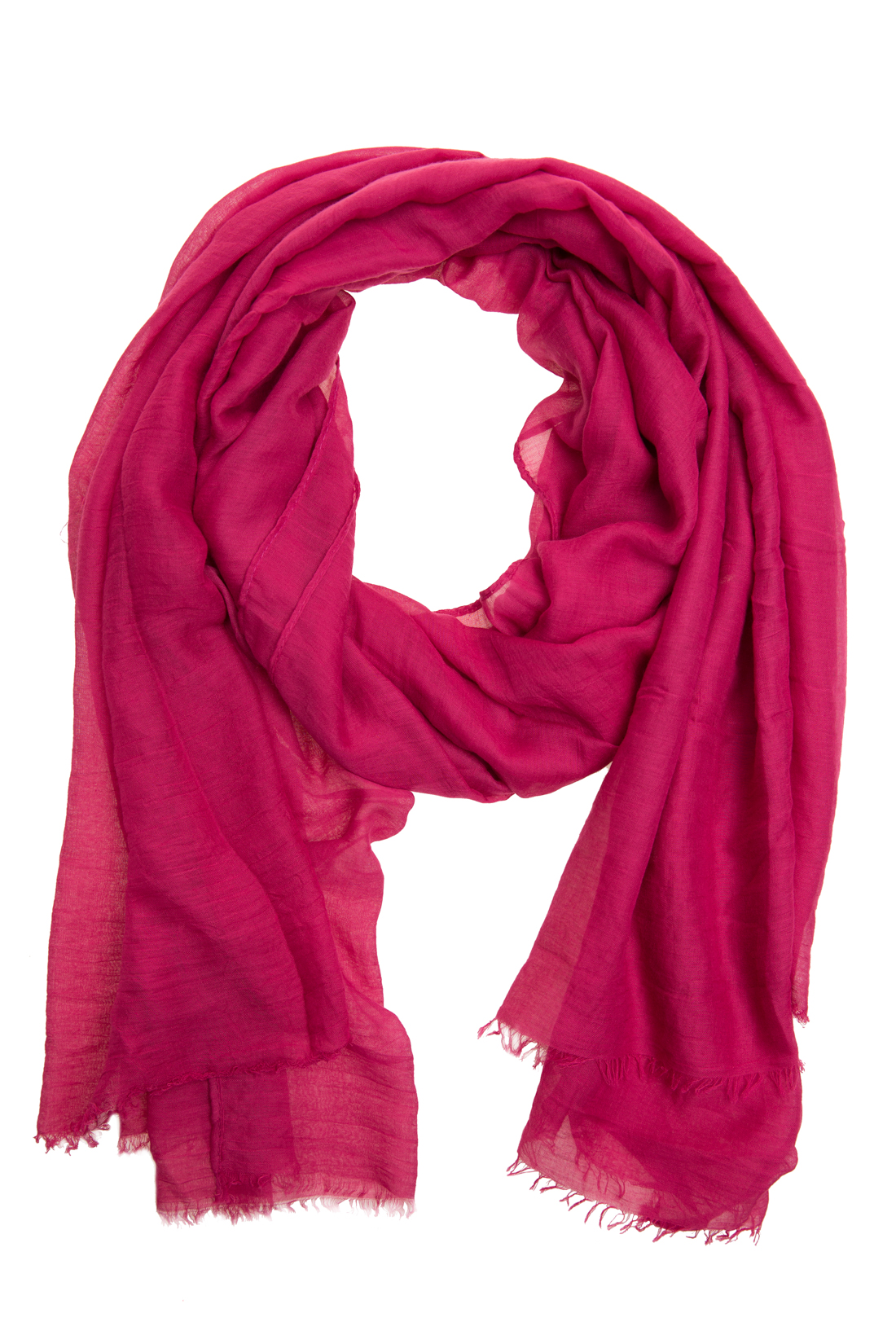 Яркий шарф-фуляр (арт. baon B357030), размер Без/раз, цвет белый