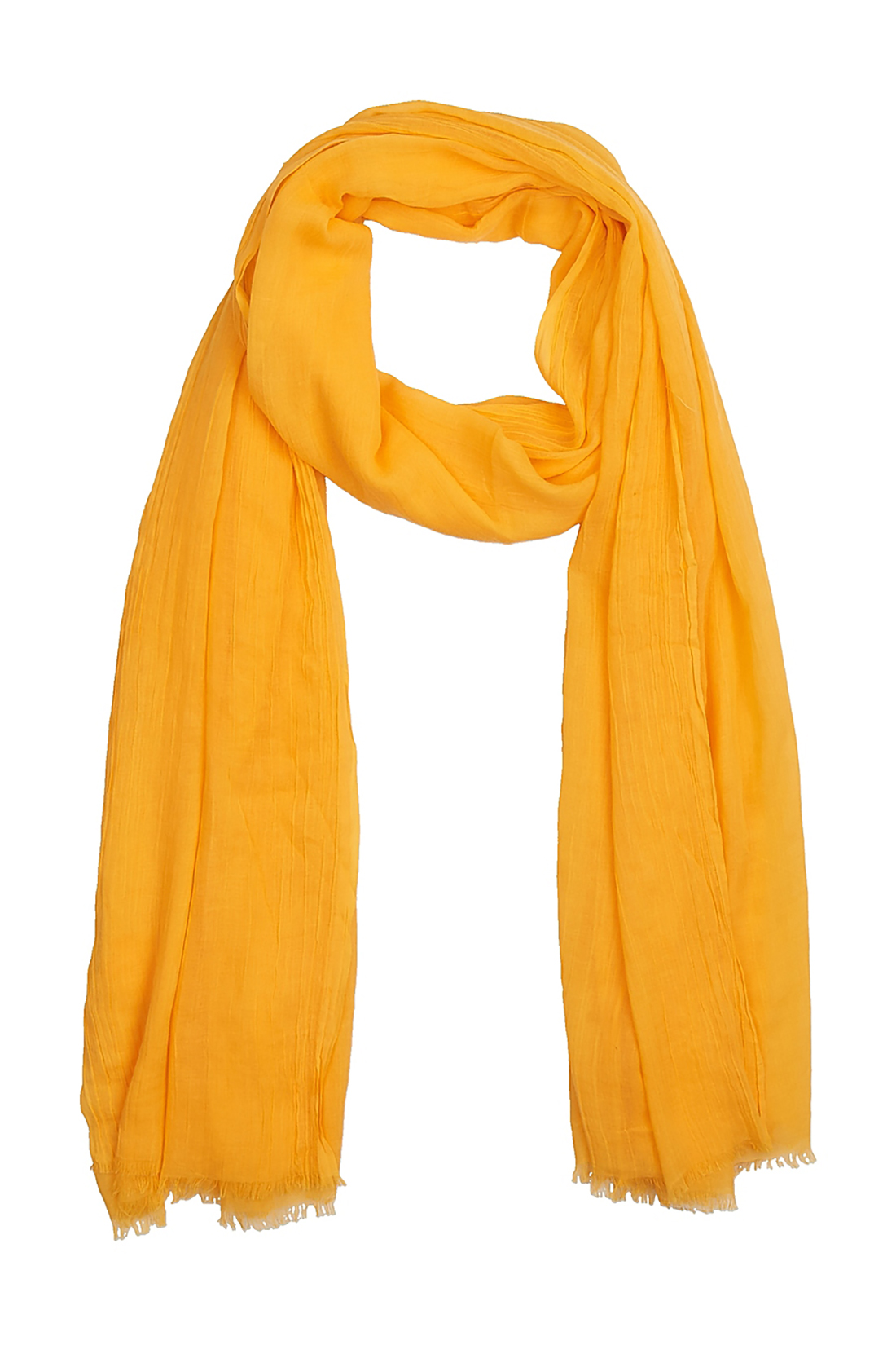 Яркий шарф-палантин (арт. baon B358035), размер Без/раз, цвет желтый