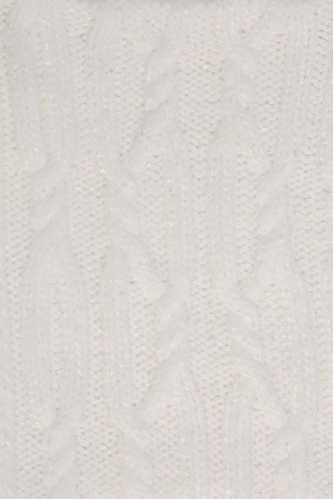 Шарф-снуд с аранским узором (арт. baon B358563), размер Без/раз, цвет белый Шарф-снуд с аранским узором (арт. baon B358563) - фото 3