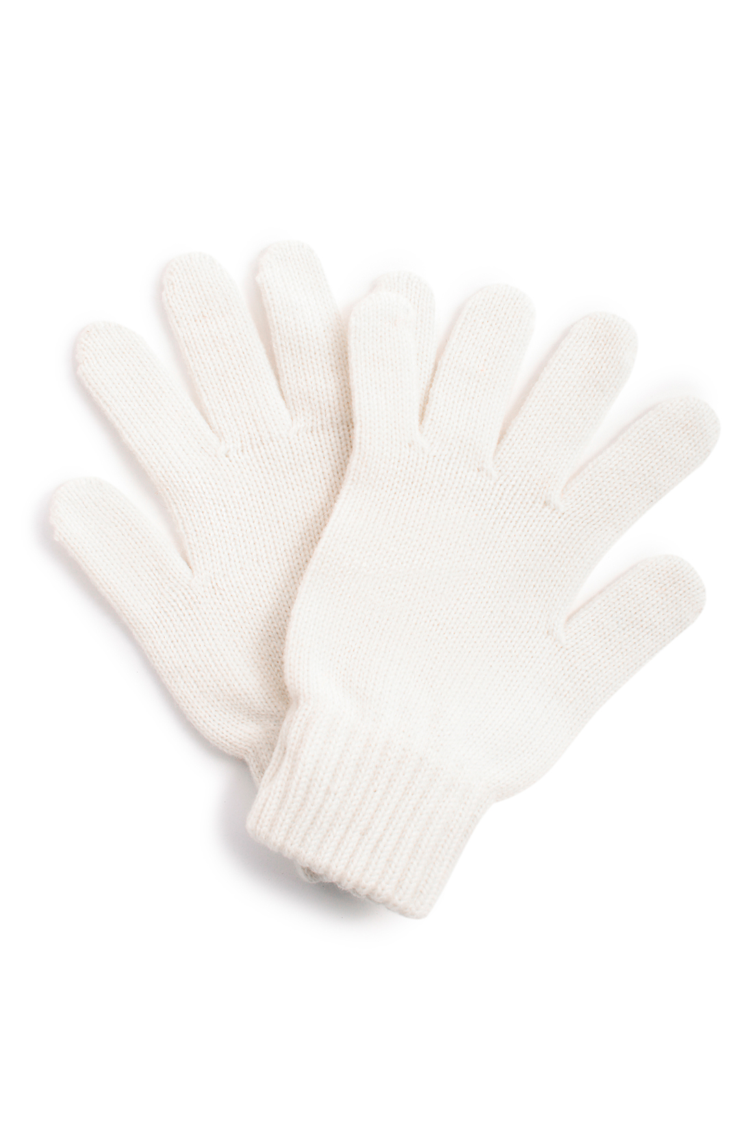 Полушерстяные перчатки (арт. baon B369509), размер Без/раз, цвет белый