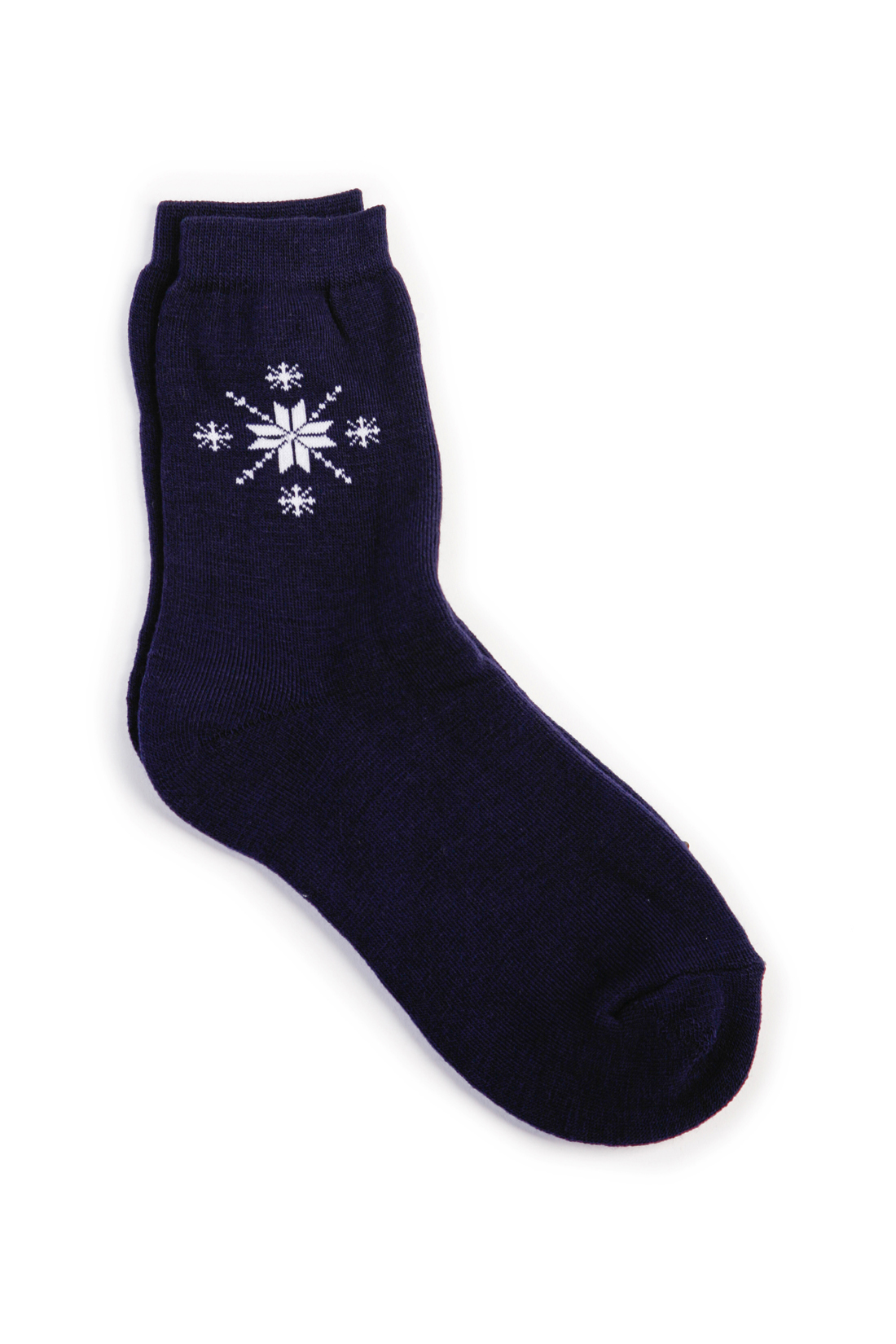 Махровые носки с узором (арт. baon B398508), размер 38/40, цвет синий