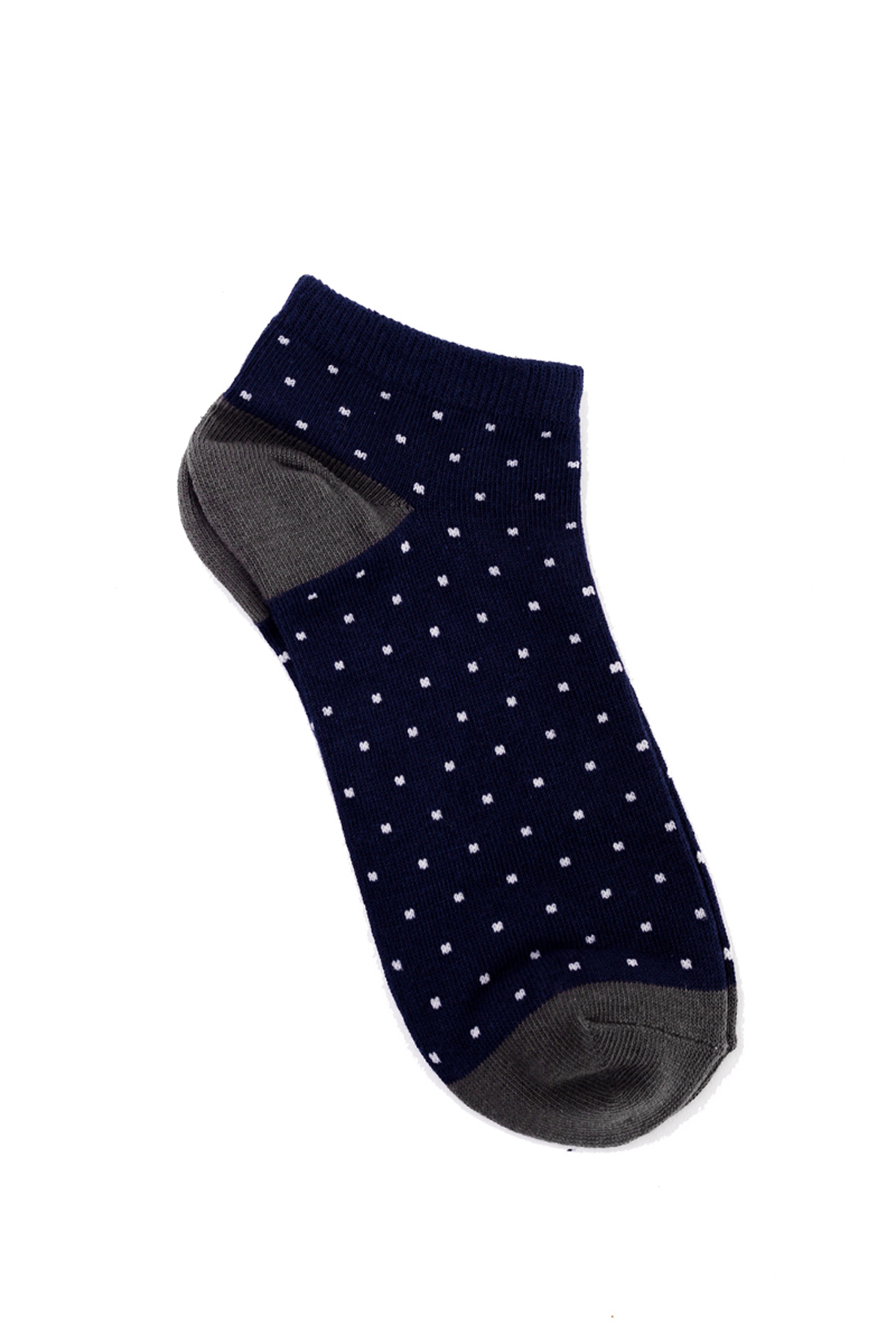 Низкие носки в горошек (арт. baon B399002), размер 38/40, цвет синий