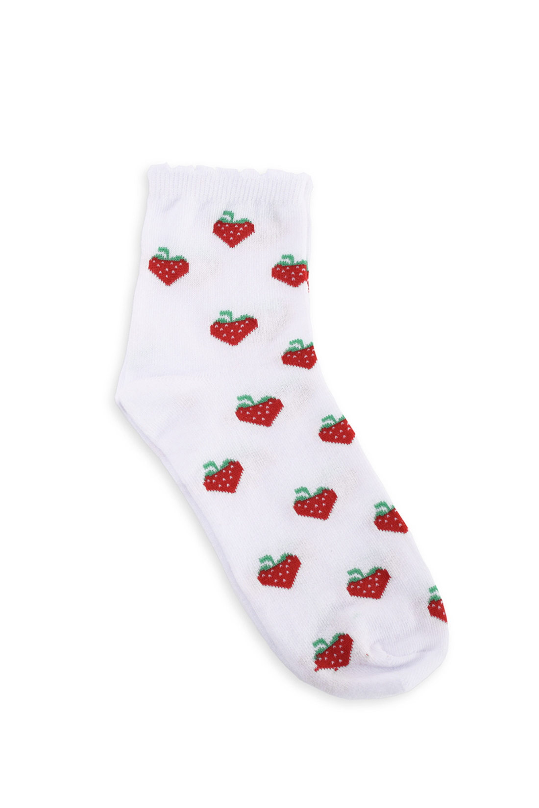 Носки с ягодами (арт. baon B399010), размер 35/37, цвет белый Носки с ягодами (арт. baon B399010) - фото 1