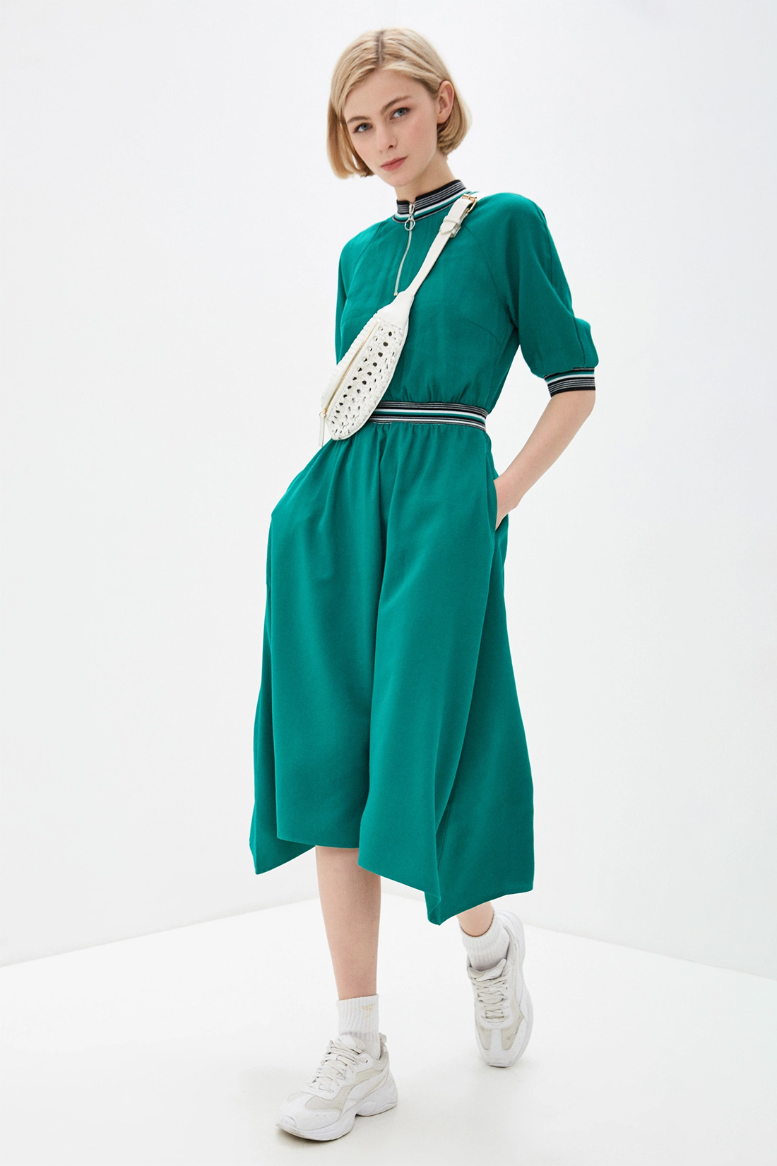 Платье baon. Цвет: зеленый
