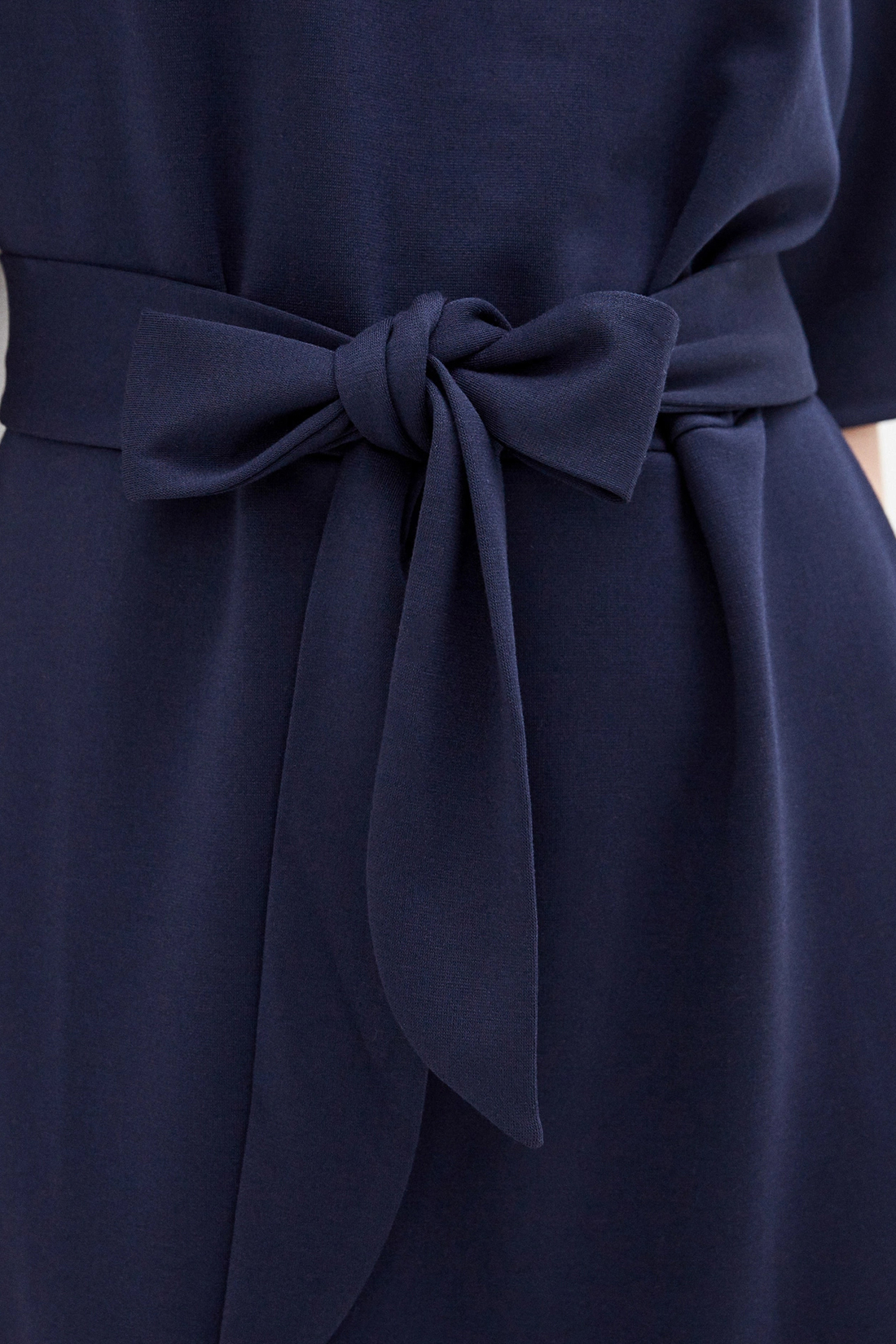 Платье с поясом (арт. baon B450021), размер XL, цвет синий Платье с поясом (арт. baon B450021) - фото 3