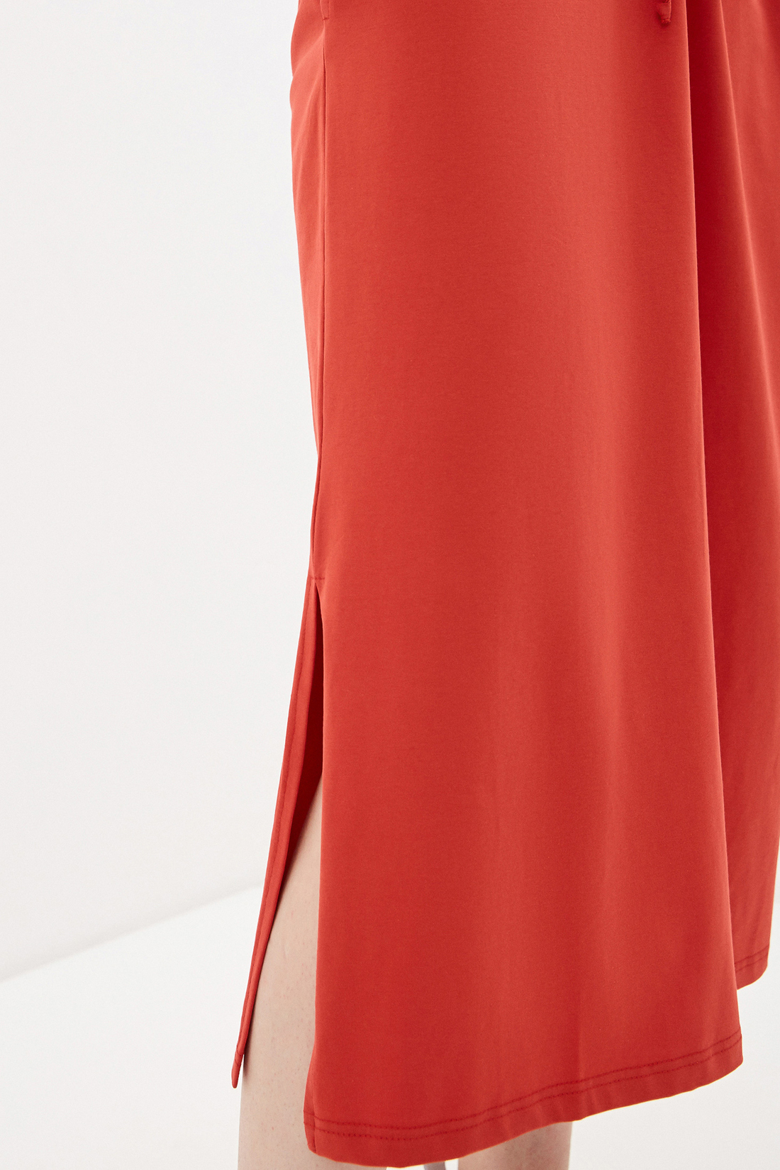 Трикотажное платье (арт. baon B450082), размер XS, цвет красный Трикотажное платье (арт. baon B450082) - фото 3
