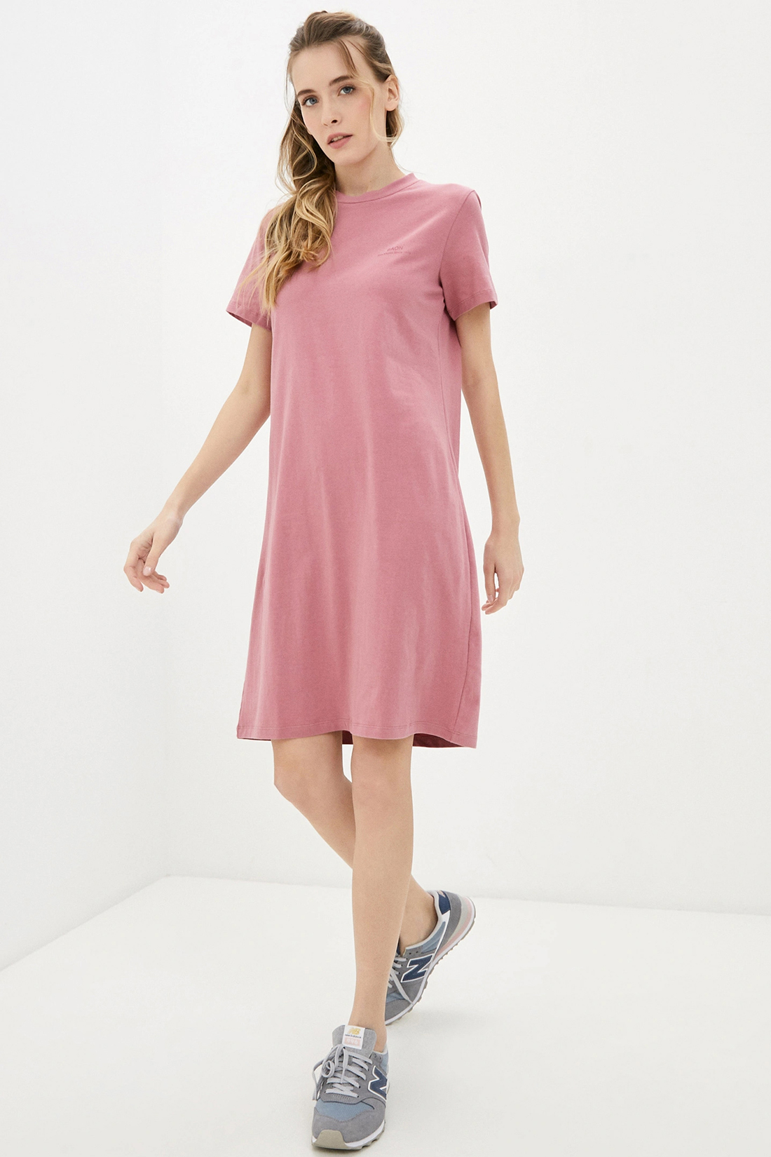 Платье (арт. baon B451033), размер XXL, цвет розовый Платье (арт. baon B451033) - фото 1