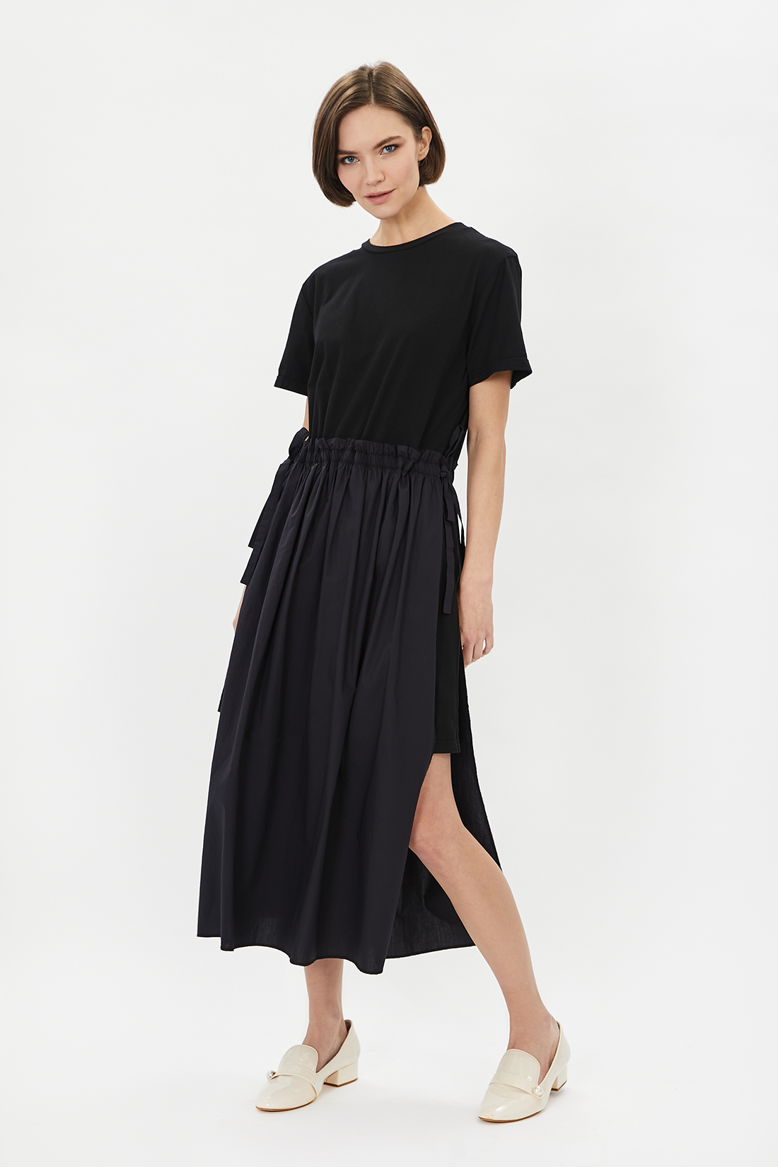 Платье (арт. baon B451086), размер L, цвет черный Платье (арт. baon B451086) - фото 1