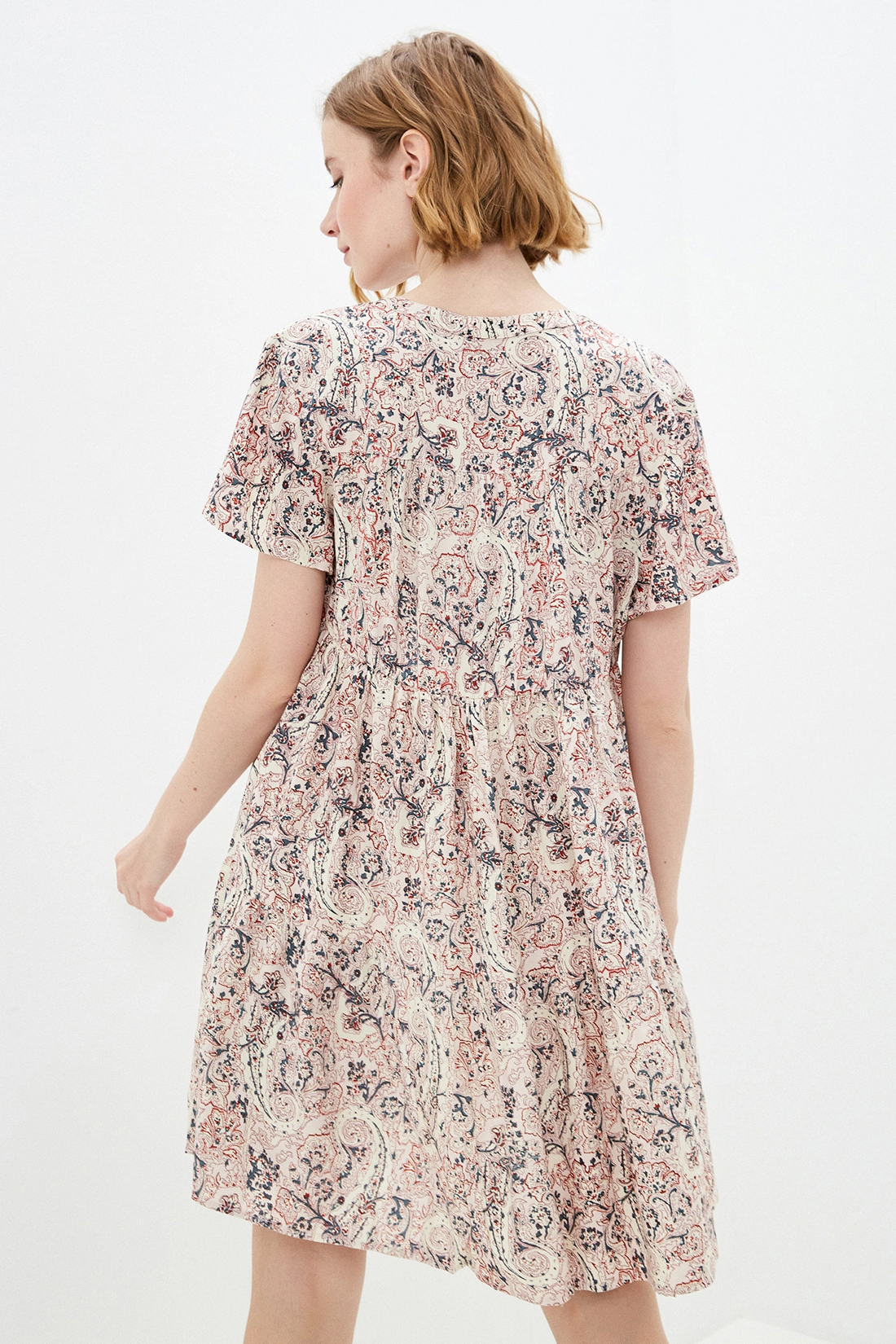 Платье (арт. baon B451092), размер XXL, цвет розовый Платье (арт. baon B451092) - фото 2