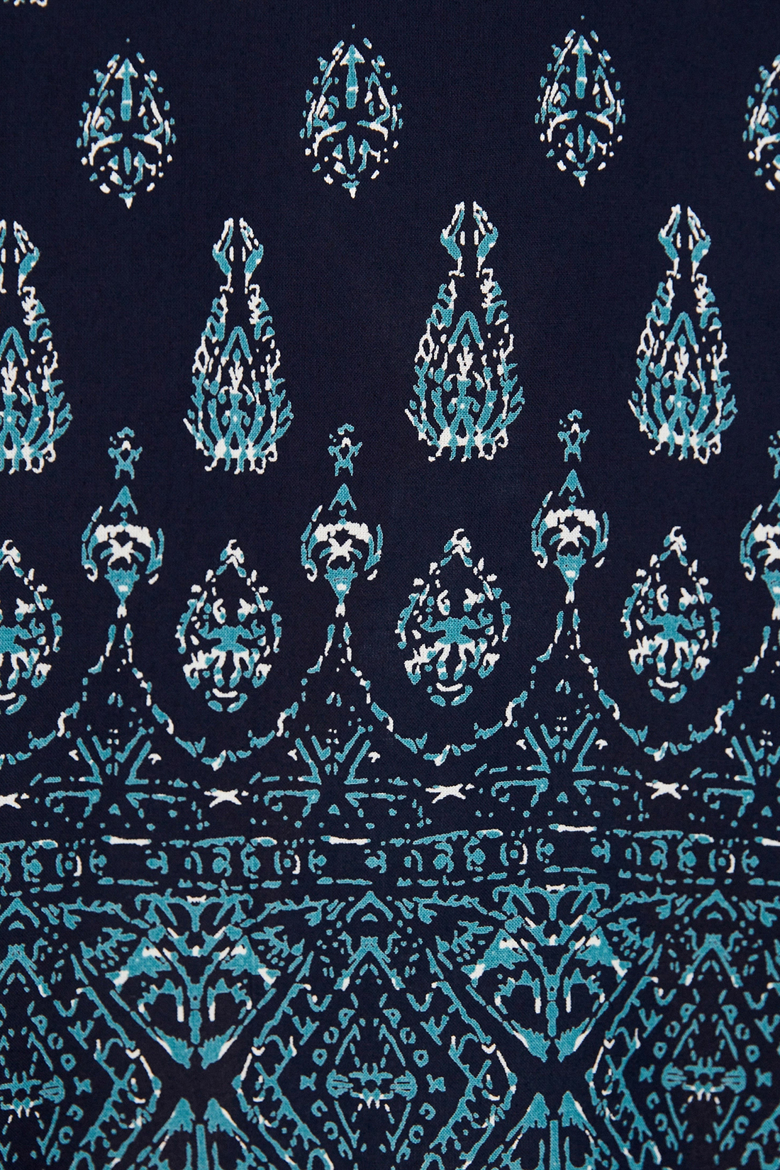 Платье (арт. baon B451093), размер XS, цвет dark navy printed#синий Платье (арт. baon B451093) - фото 3