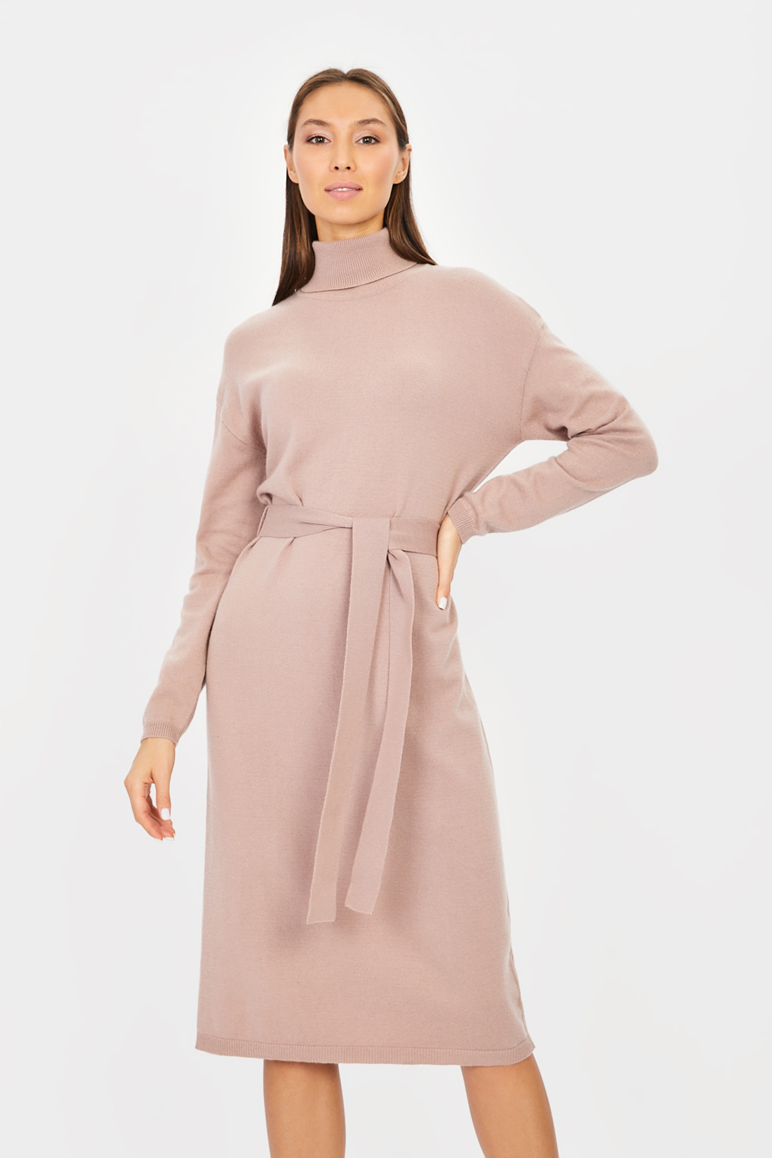 Платье (арт. baon B451505), размер L, цвет розовый Платье (арт. baon B451505) - фото 5