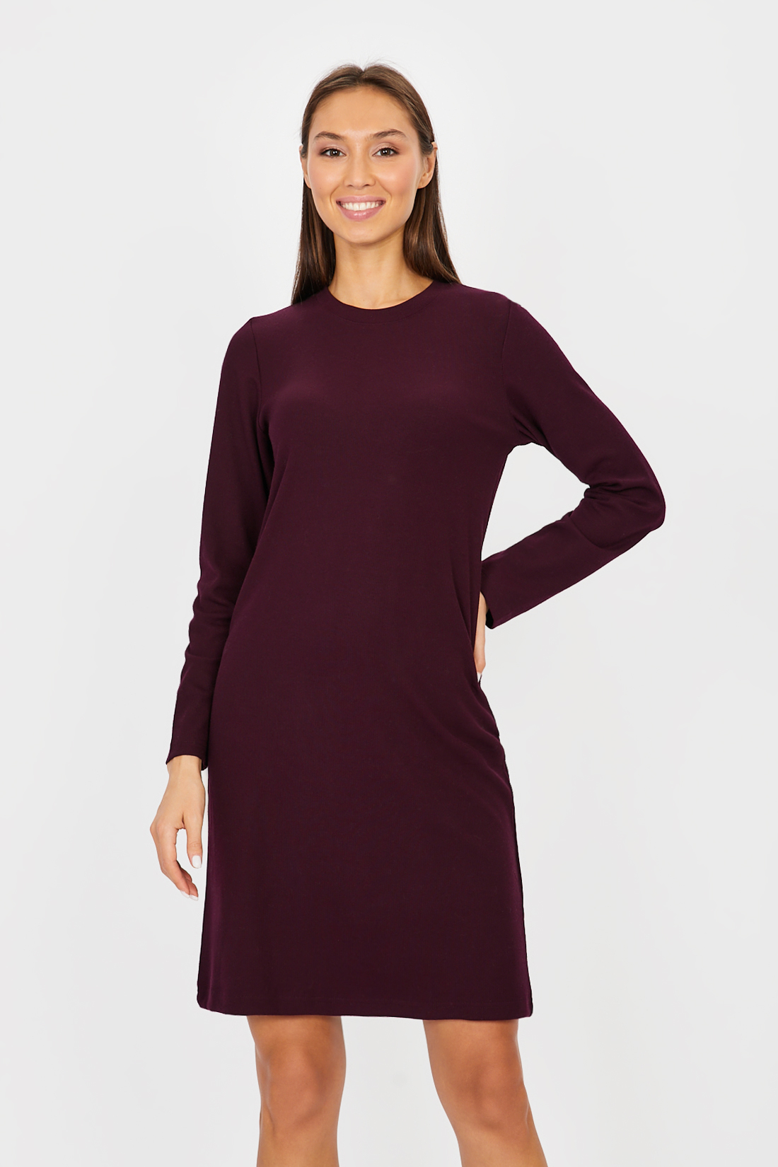 Платье (арт. baon B451506), размер L, цвет фиолетовый Платье (арт. baon B451506) - фото 4