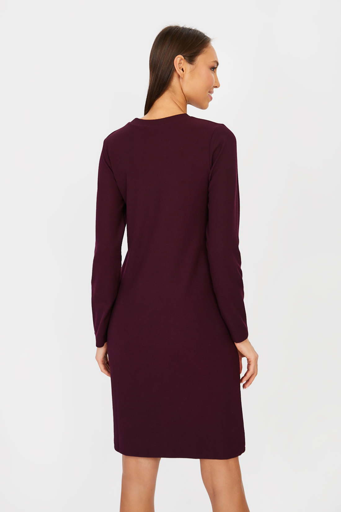 Платье (арт. baon B451506), размер L, цвет фиолетовый Платье (арт. baon B451506) - фото 2