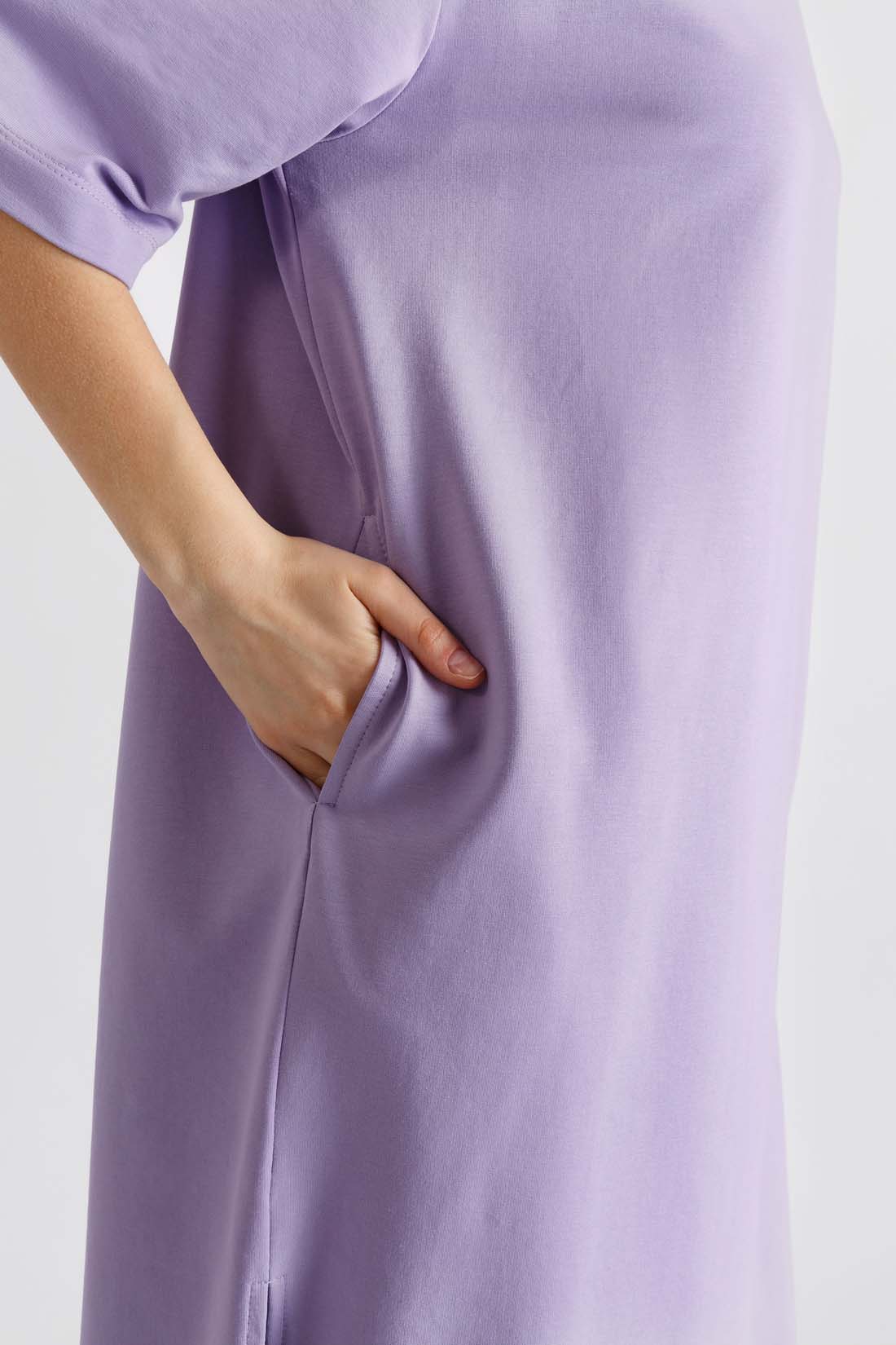 Платье (арт. baon B4522028), размер M, цвет фиолетовый Платье (арт. baon B4522028) - фото 3