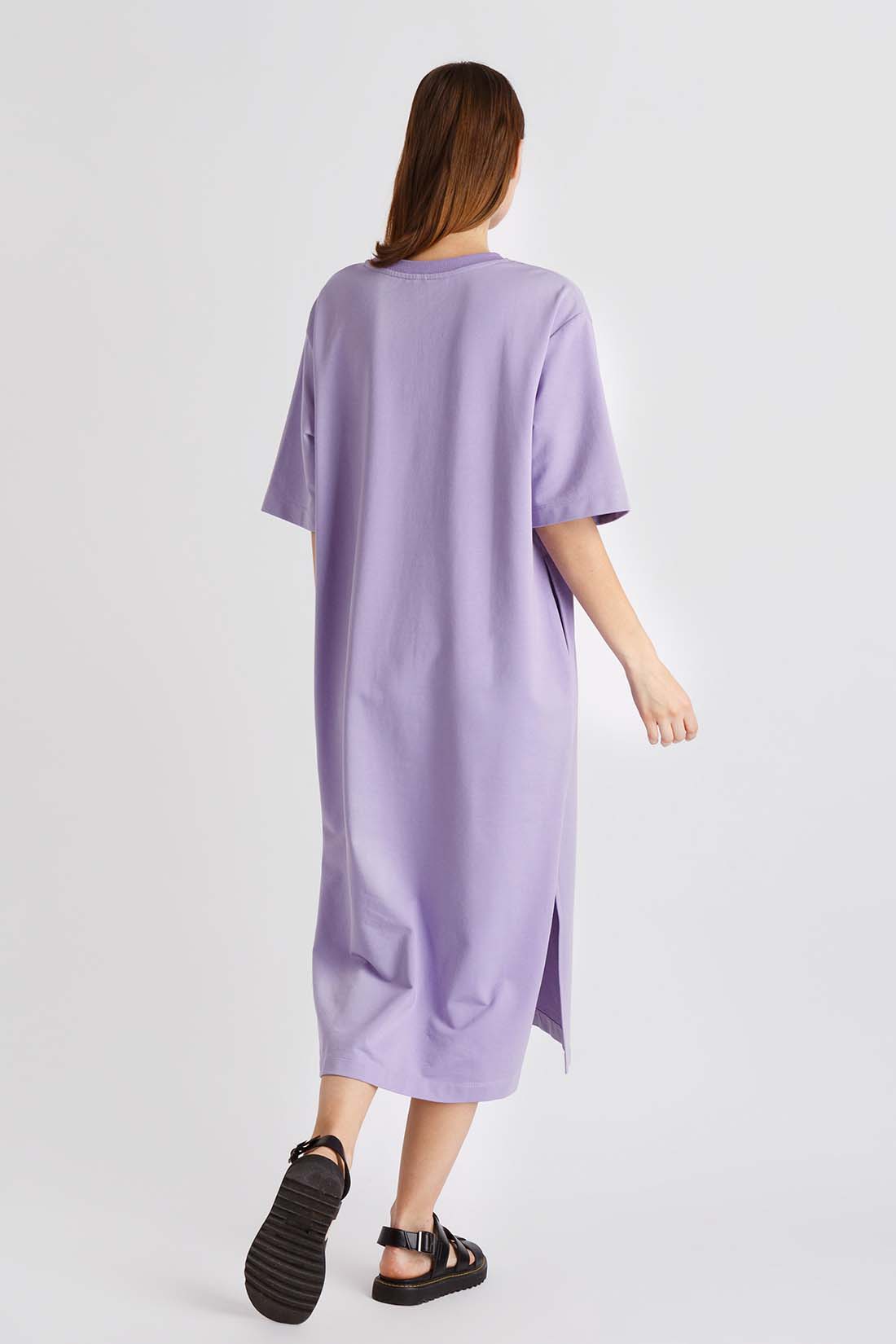 Платье (арт. baon B4522028), размер M, цвет фиолетовый Платье (арт. baon B4522028) - фото 2