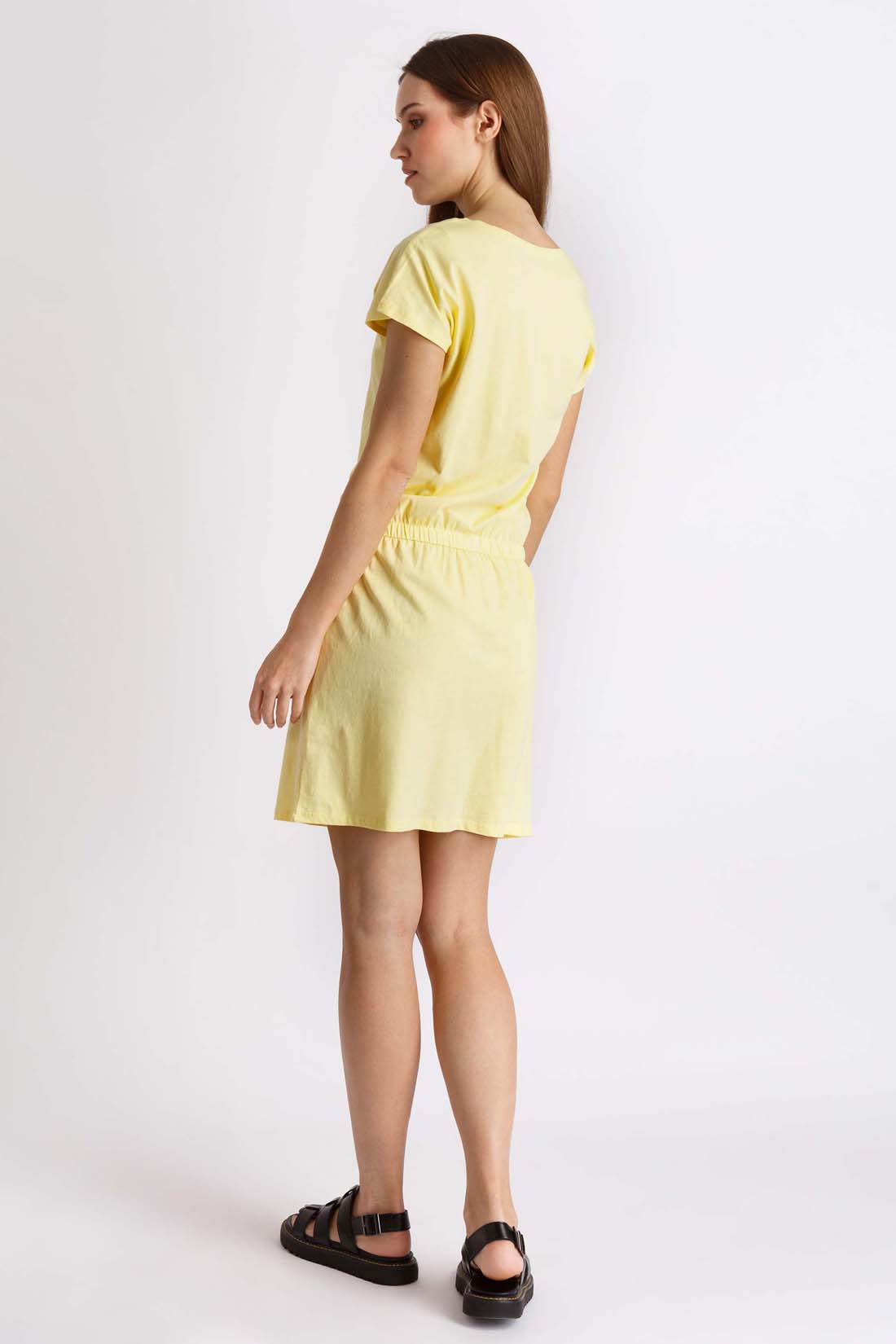 Платье (арт. baon B4522109), размер S, цвет желтый Платье (арт. baon B4522109) - фото 2