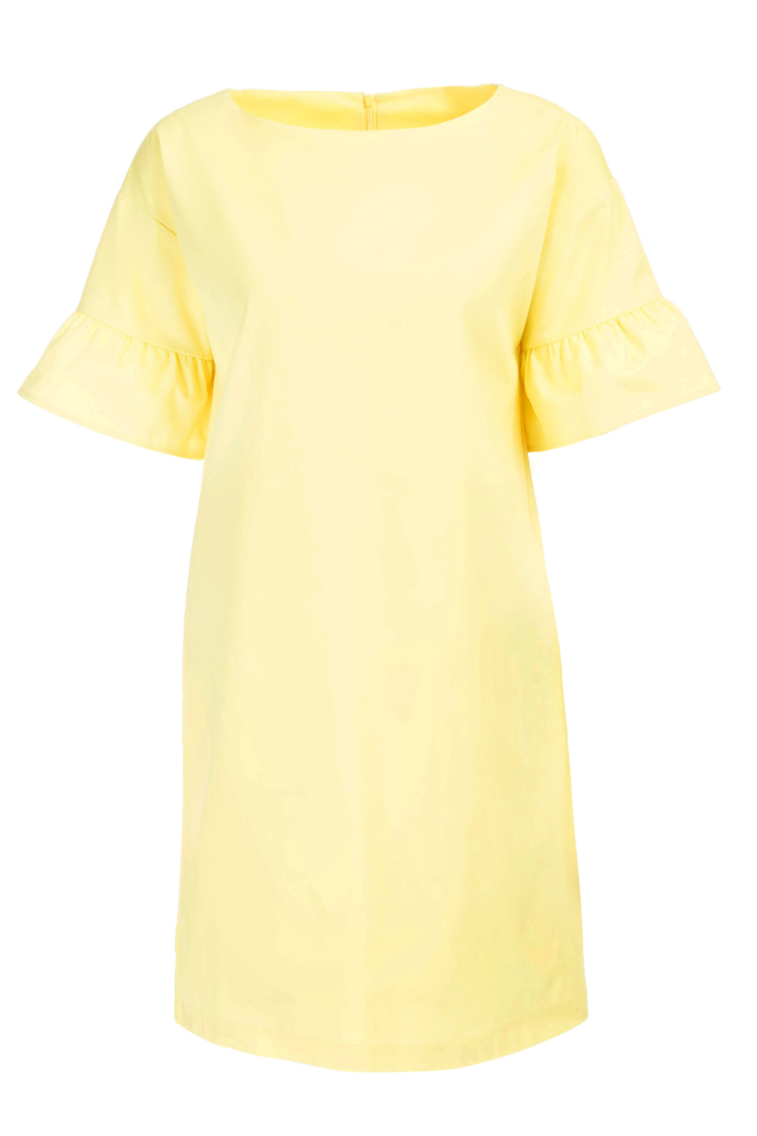 Платье с рукавами-воланами (арт. baon B457043), размер L, цвет желтый Платье с рукавами-воланами (арт. baon B457043) - фото 3