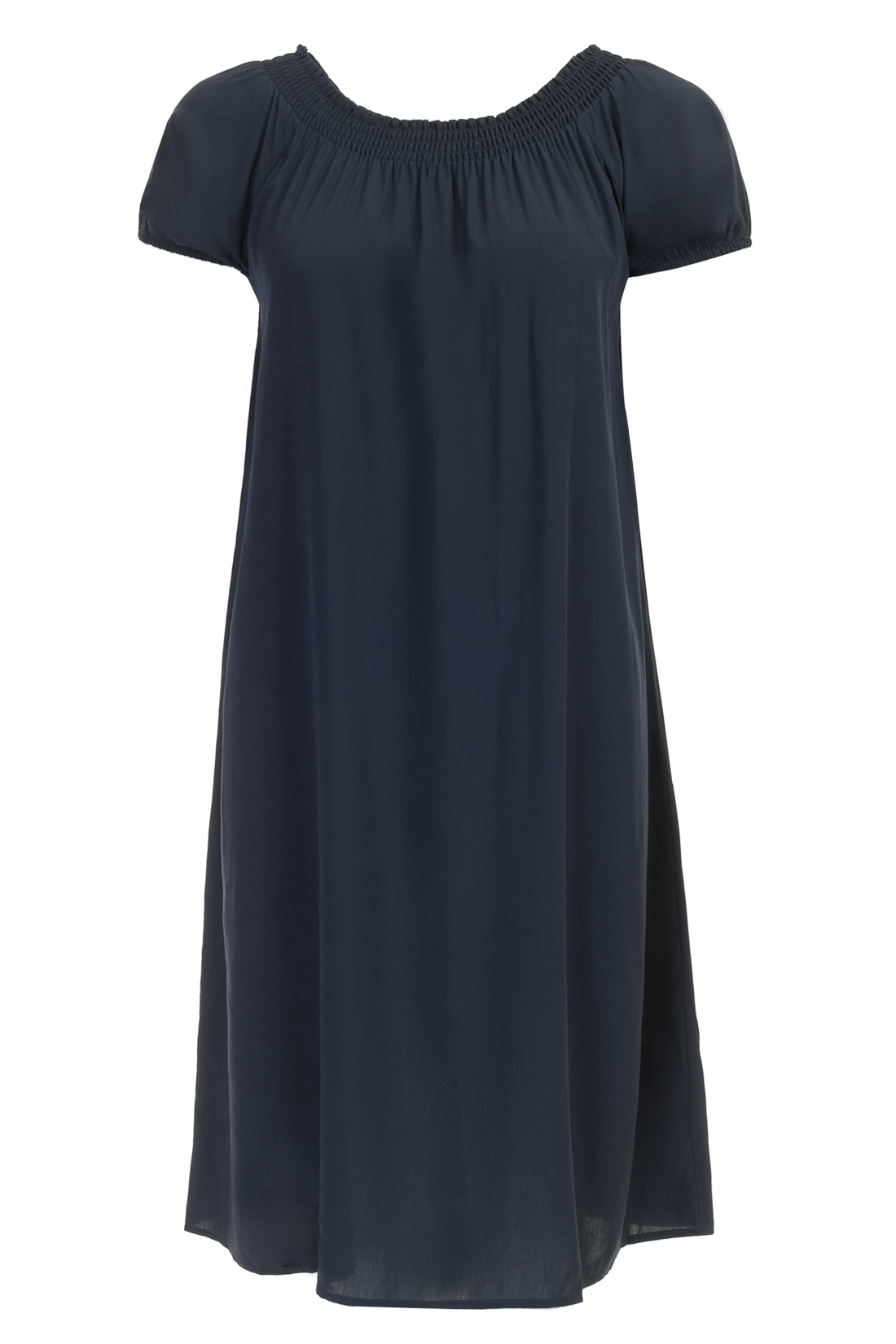 Платье с эластичным верхом (арт. baon B457054), размер L, цвет синий Платье с эластичным верхом (арт. baon B457054) - фото 4
