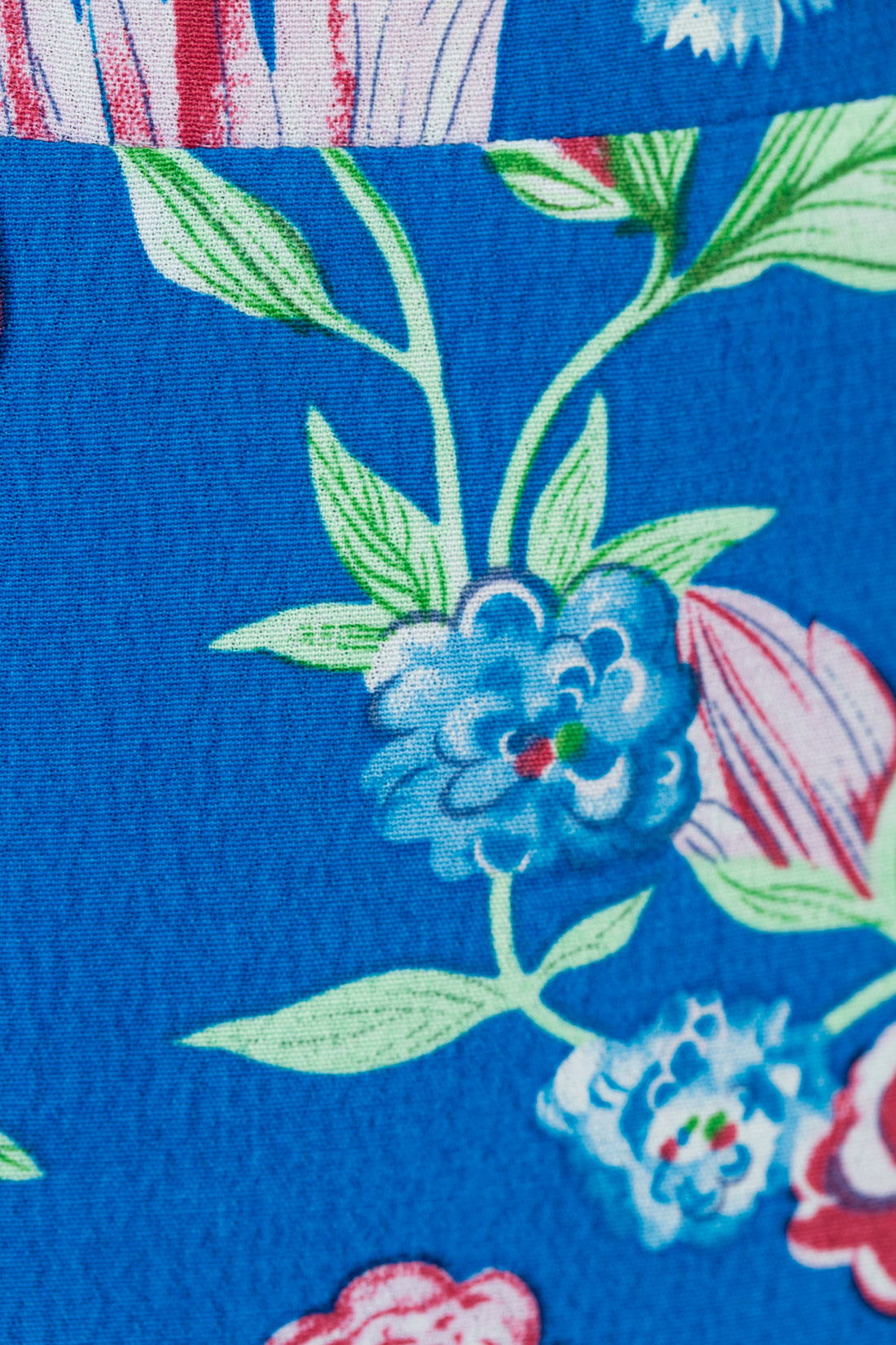 Платье с оборкой и открытыми плечами (арт. baon B457055), размер XS, цвет синий Платье с оборкой и открытыми плечами (арт. baon B457055) - фото 4