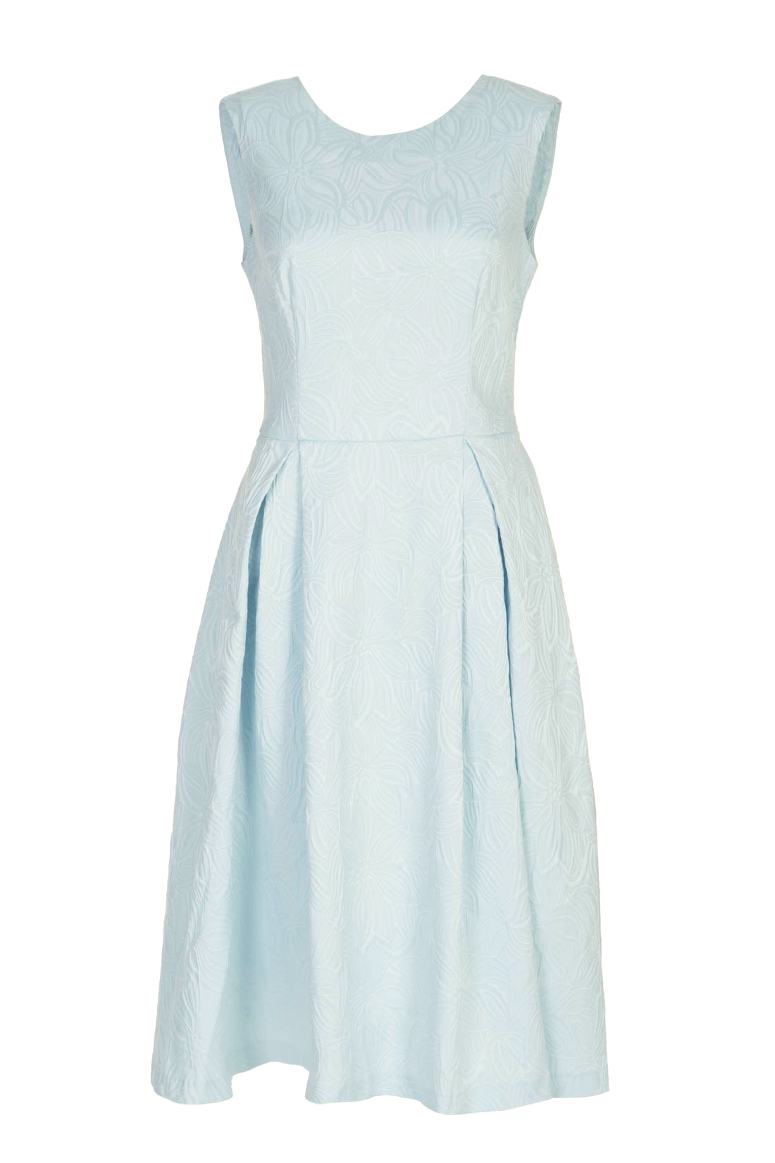 Платье из жаккардового материала (арт. baon B457063), размер XS, цвет белый Платье из жаккардового материала (арт. baon B457063) - фото 4
