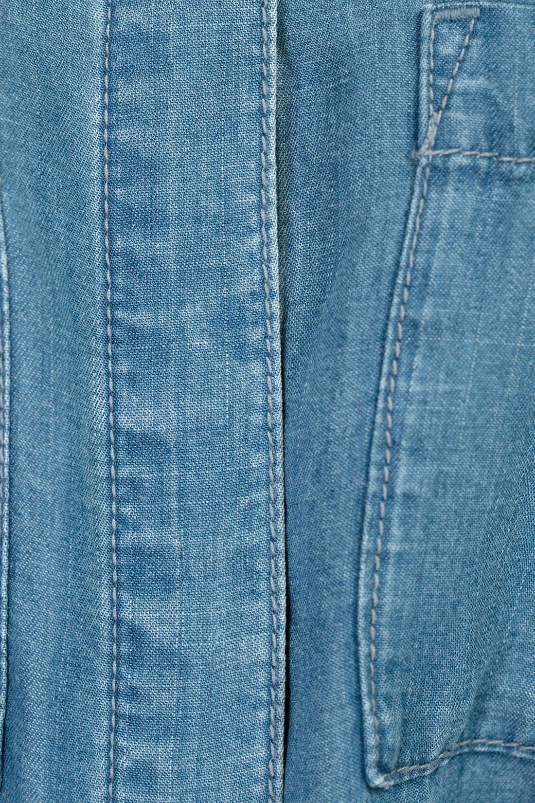 Платье-рубашка из денима (арт. baon B457088), размер L, цвет blue denim#голубой Платье-рубашка из денима (арт. baon B457088) - фото 4