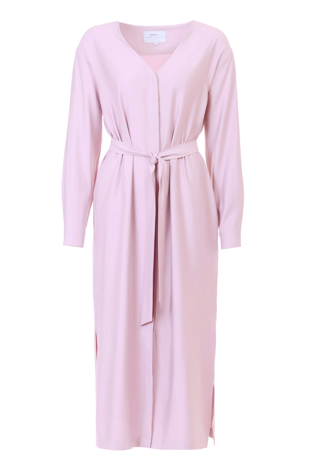 Платье с запахом (арт. baon B457106), размер S, цвет розовый Платье с запахом (арт. baon B457106) - фото 3