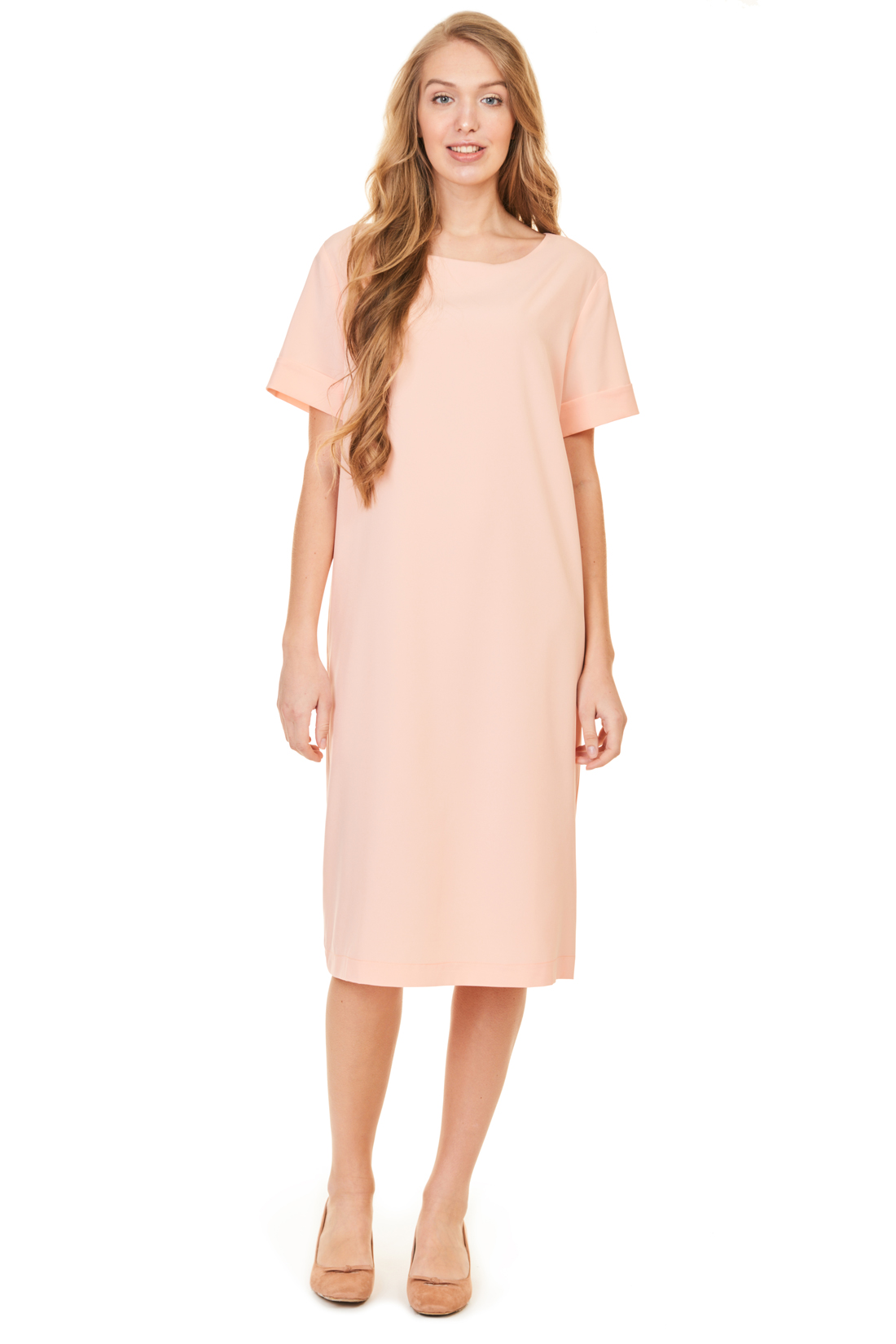 Платье-футболка (арт. baon B457111), размер XS, цвет розовый Платье-футболка (арт. baon B457111) - фото 1