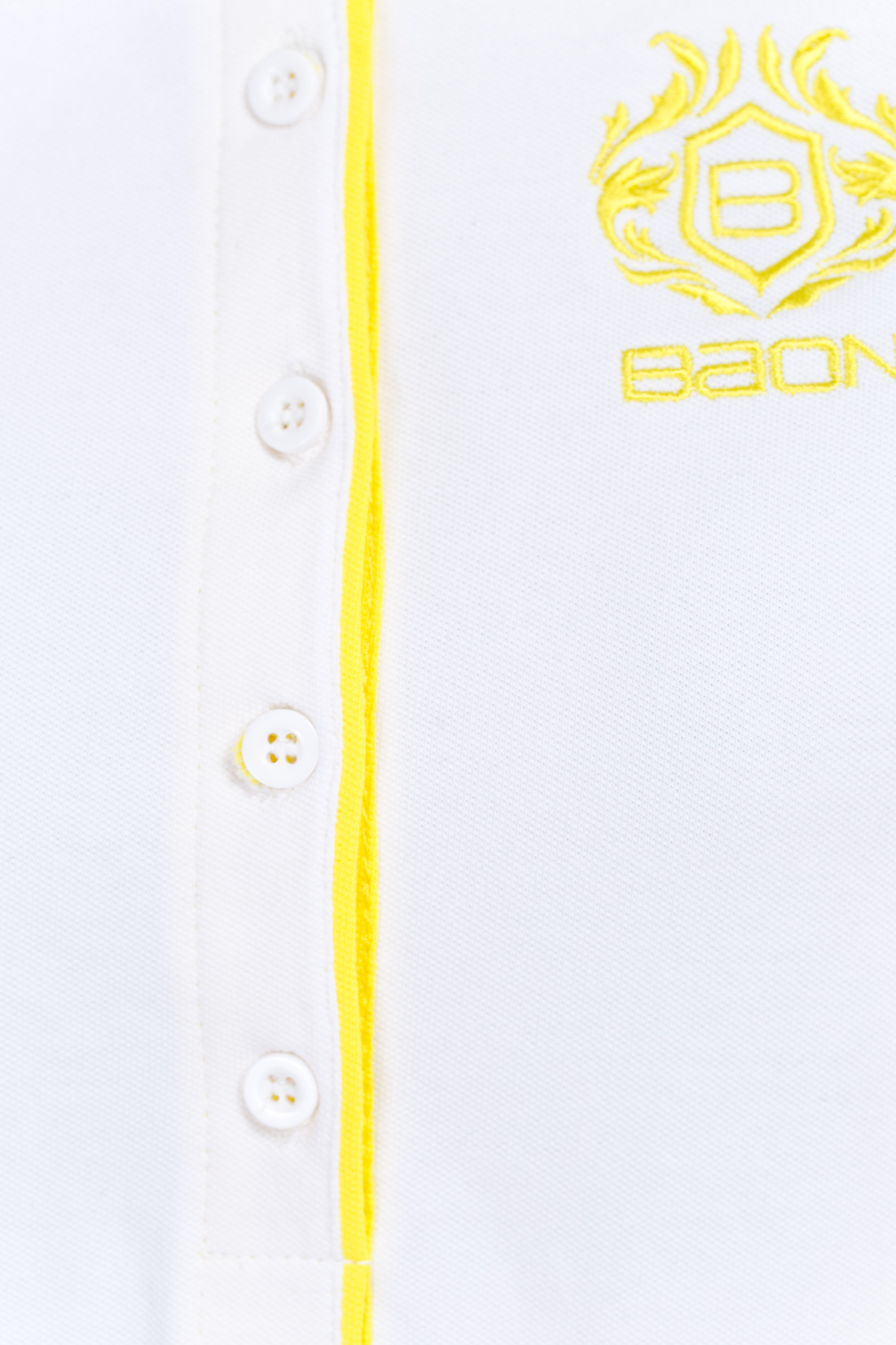 Платье-поло (арт. baon B457201), размер L, цвет белый Платье-поло (арт. baon B457201) - фото 4
