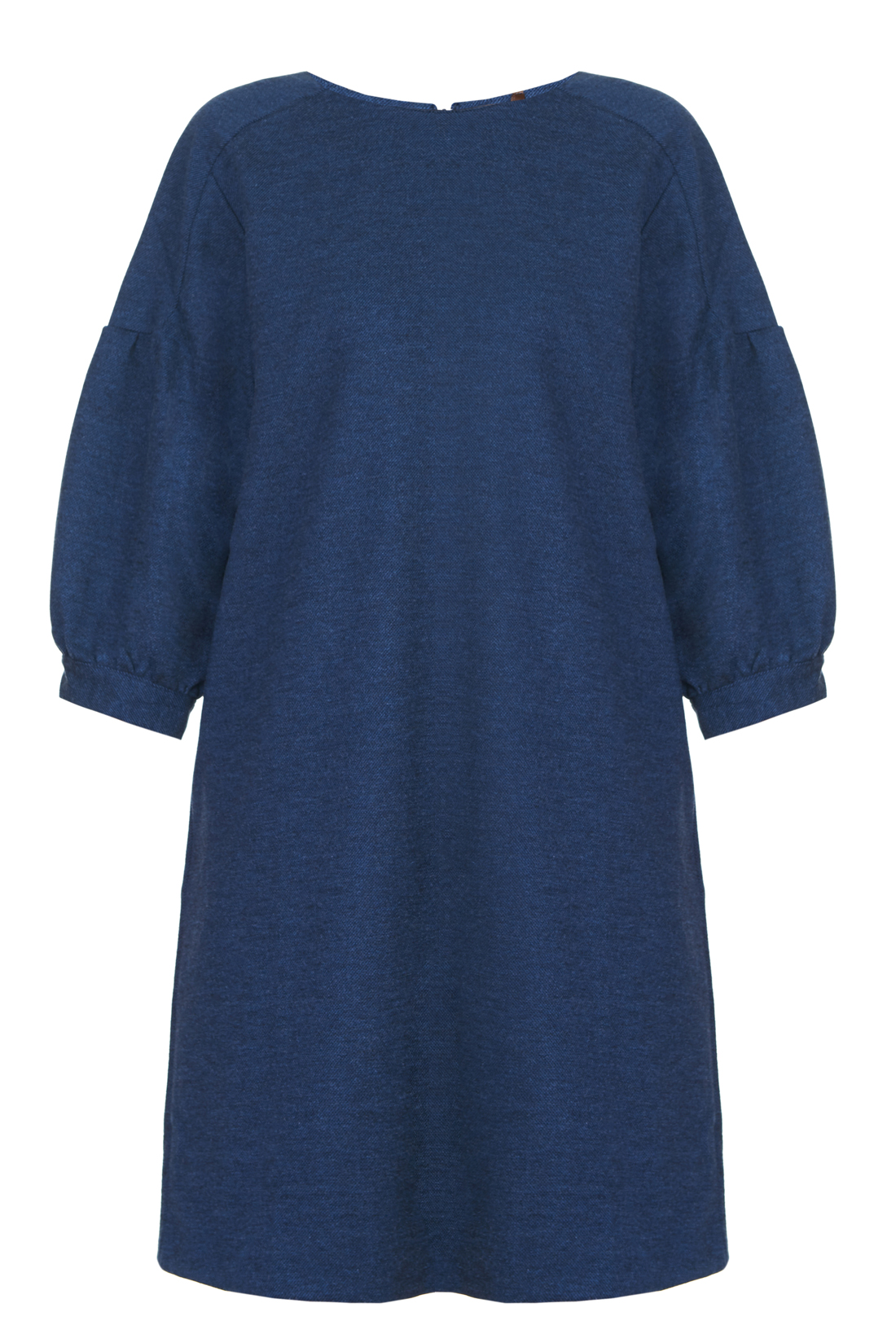 Платье с оригинальными рукавами (арт. baon B457519), размер XXL, цвет blue night melange#синий Платье с оригинальными рукавами (арт. baon B457519) - фото 3