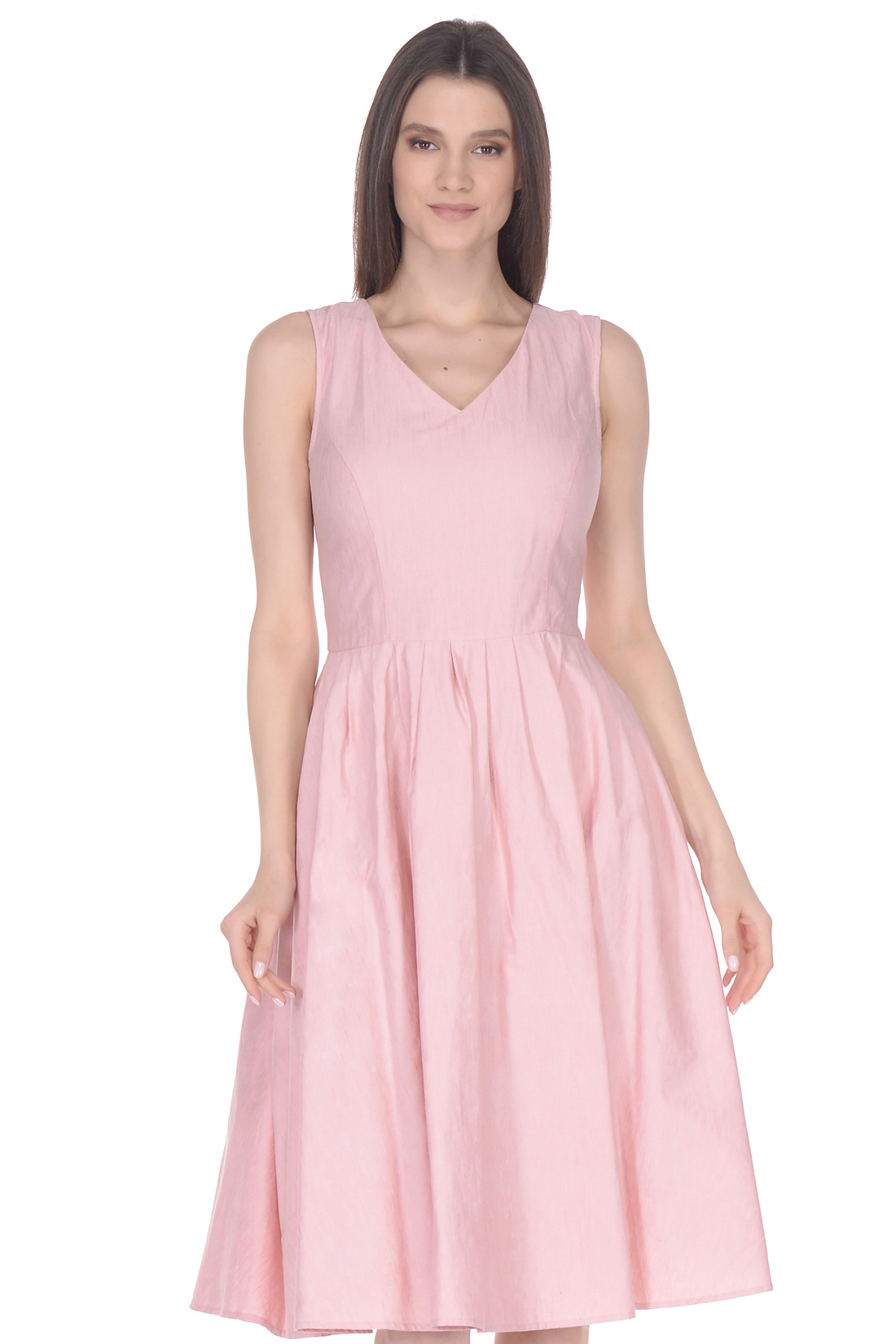 Платье силуэта new look (арт. baon B458043), размер S, цвет розовый Платье силуэта new look (арт. baon B458043) - фото 3