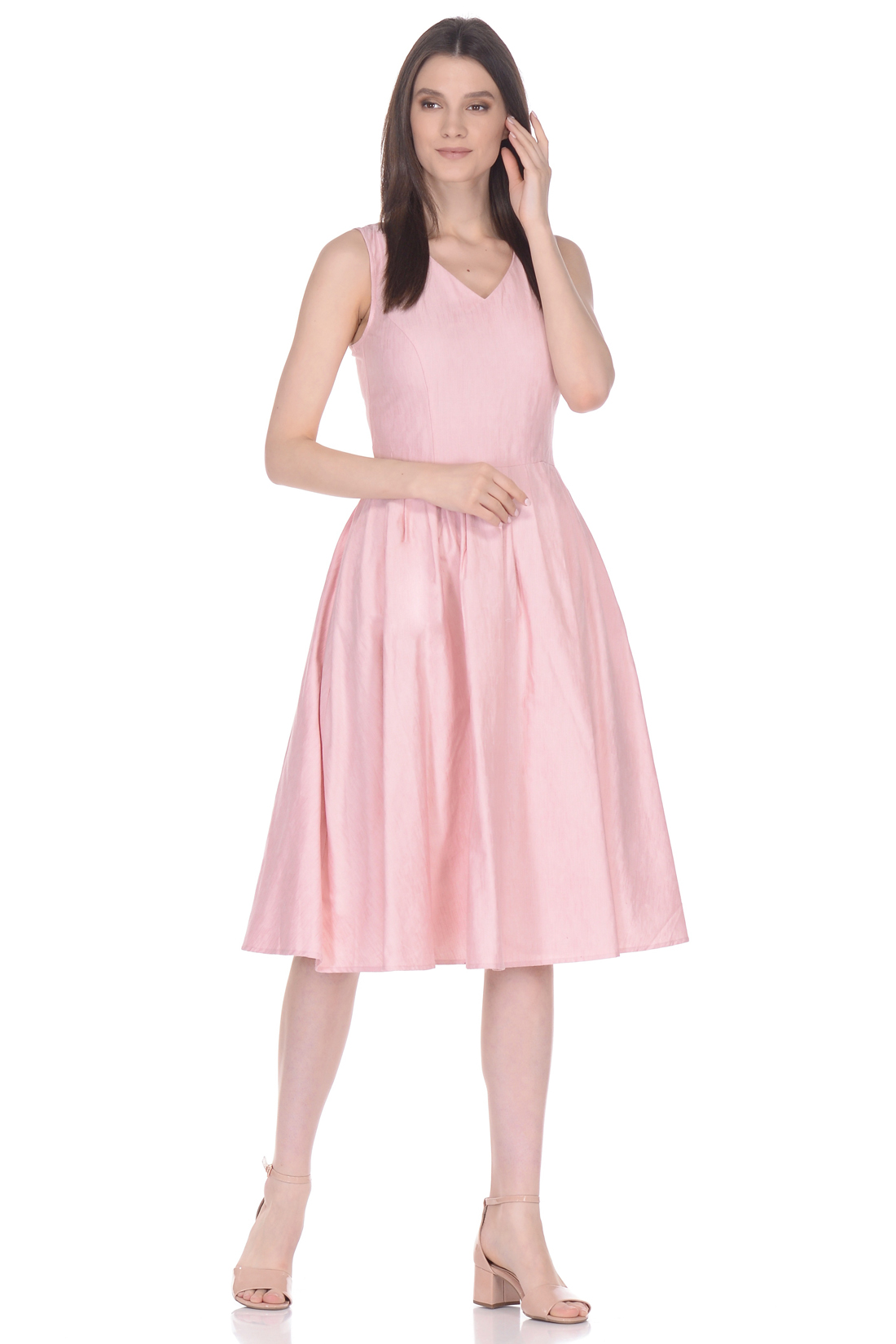 Платье силуэта new look (арт. baon B458043), размер S, цвет розовый Платье силуэта new look (арт. baon B458043) - фото 1