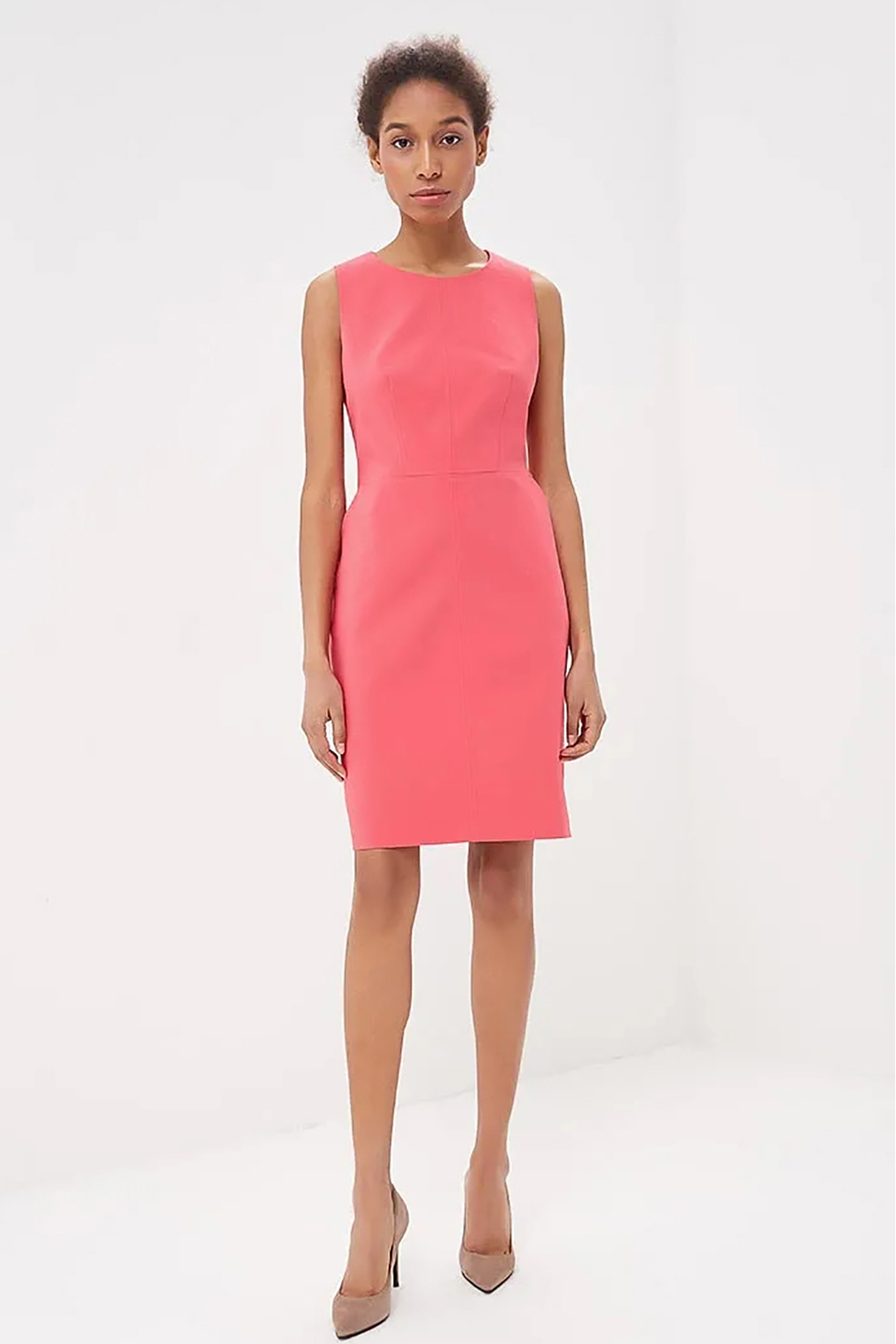 Платье-футляр (арт. baon B458044), размер L, цвет розовый Платье-футляр (арт. baon B458044) - фото 1