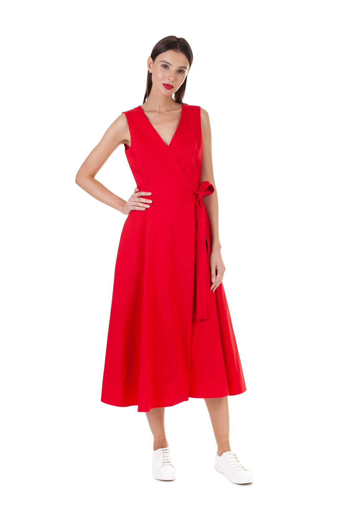 Платье без рукавов (арт. baon B458135), размер XS, цвет красный Платье без рукавов (арт. baon B458135) - фото 6