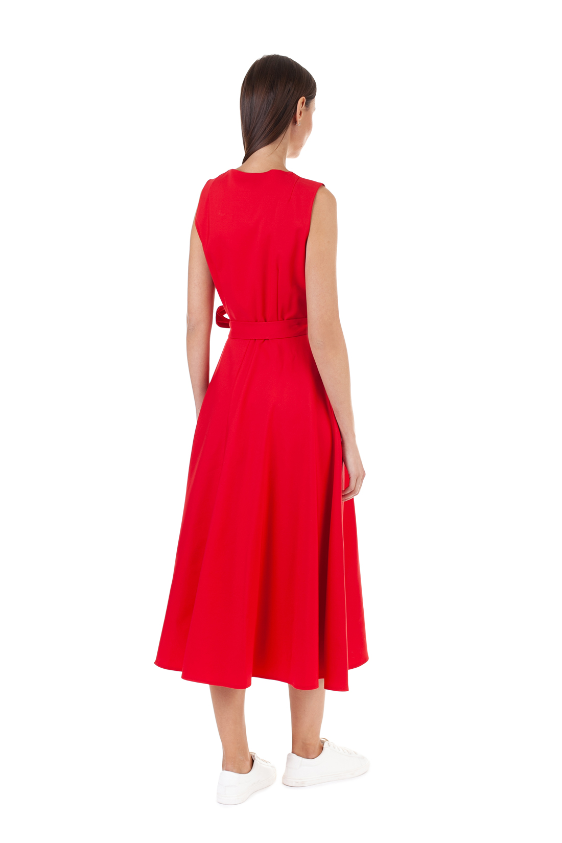 Платье без рукавов (арт. baon B458135), размер XS, цвет красный Платье без рукавов (арт. baon B458135) - фото 5