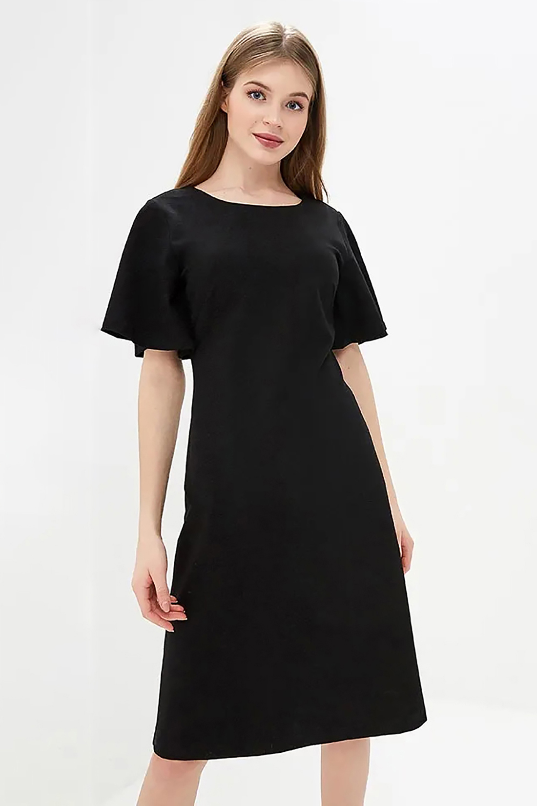 Платье с вырезом на спине (арт. baon B459028), размер XXL, цвет черный Платье с вырезом на спине (арт. baon B459028) - фото 3