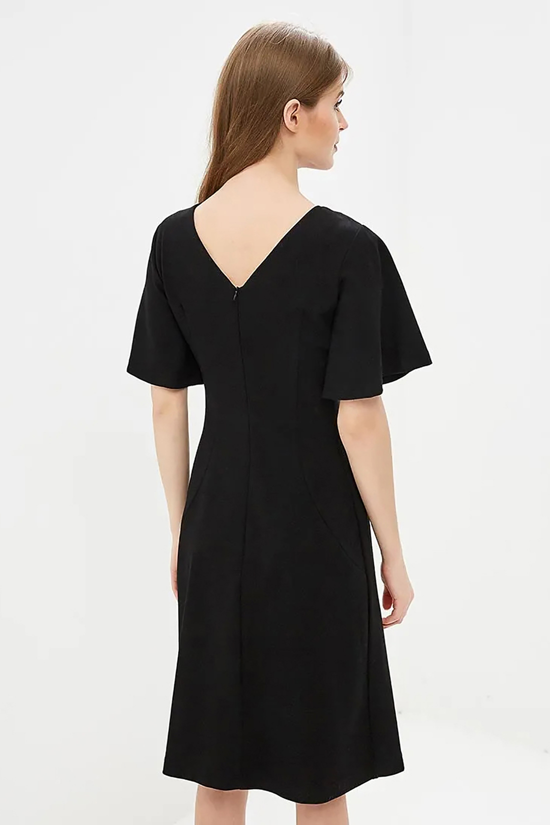Платье с вырезом на спине (арт. baon B459028), размер XXL, цвет черный Платье с вырезом на спине (арт. baon B459028) - фото 2
