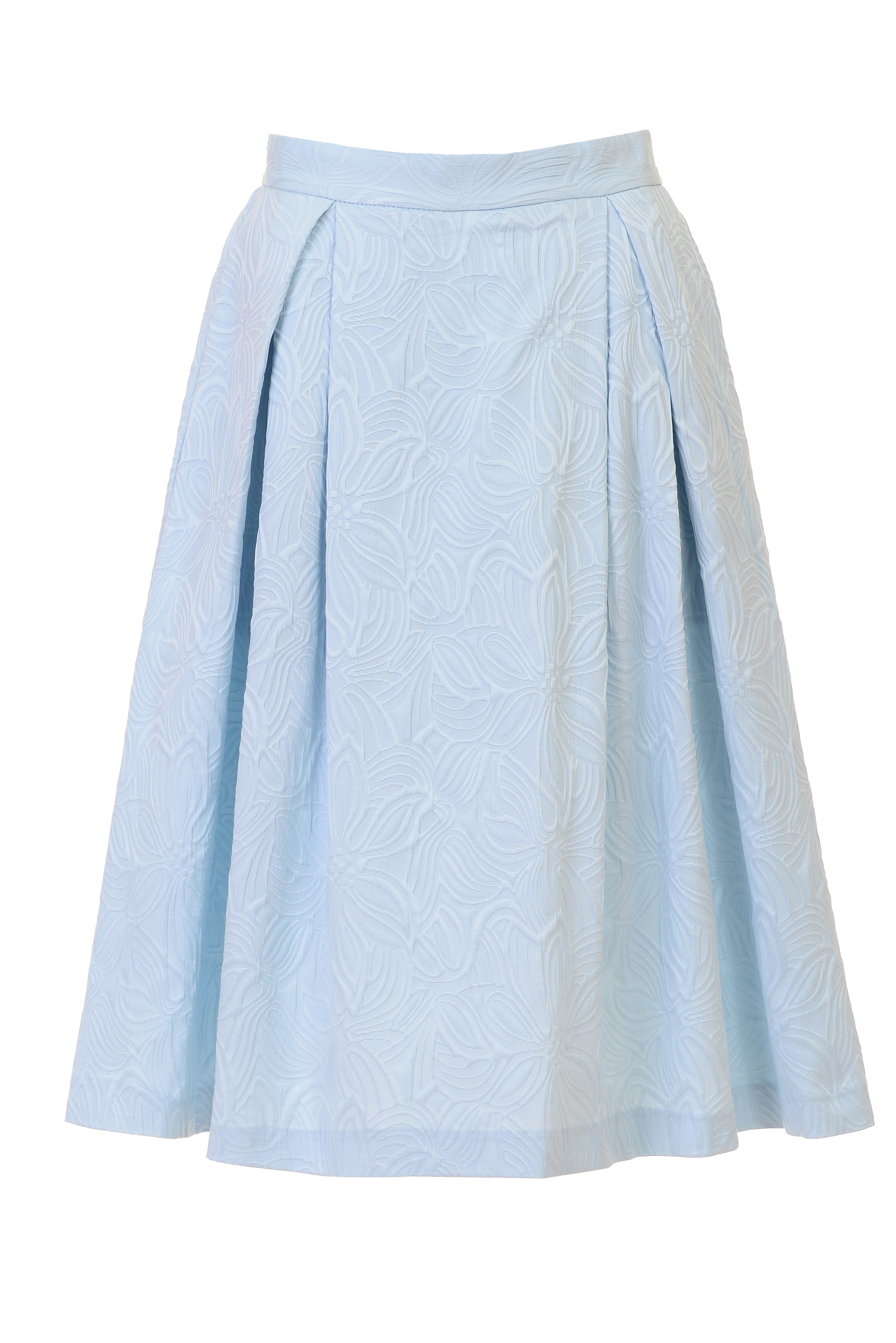Пышная юбка из жаккардового материала (арт. baon B477027), размер M, цвет белый Пышная юбка из жаккардового материала (арт. baon B477027) - фото 3