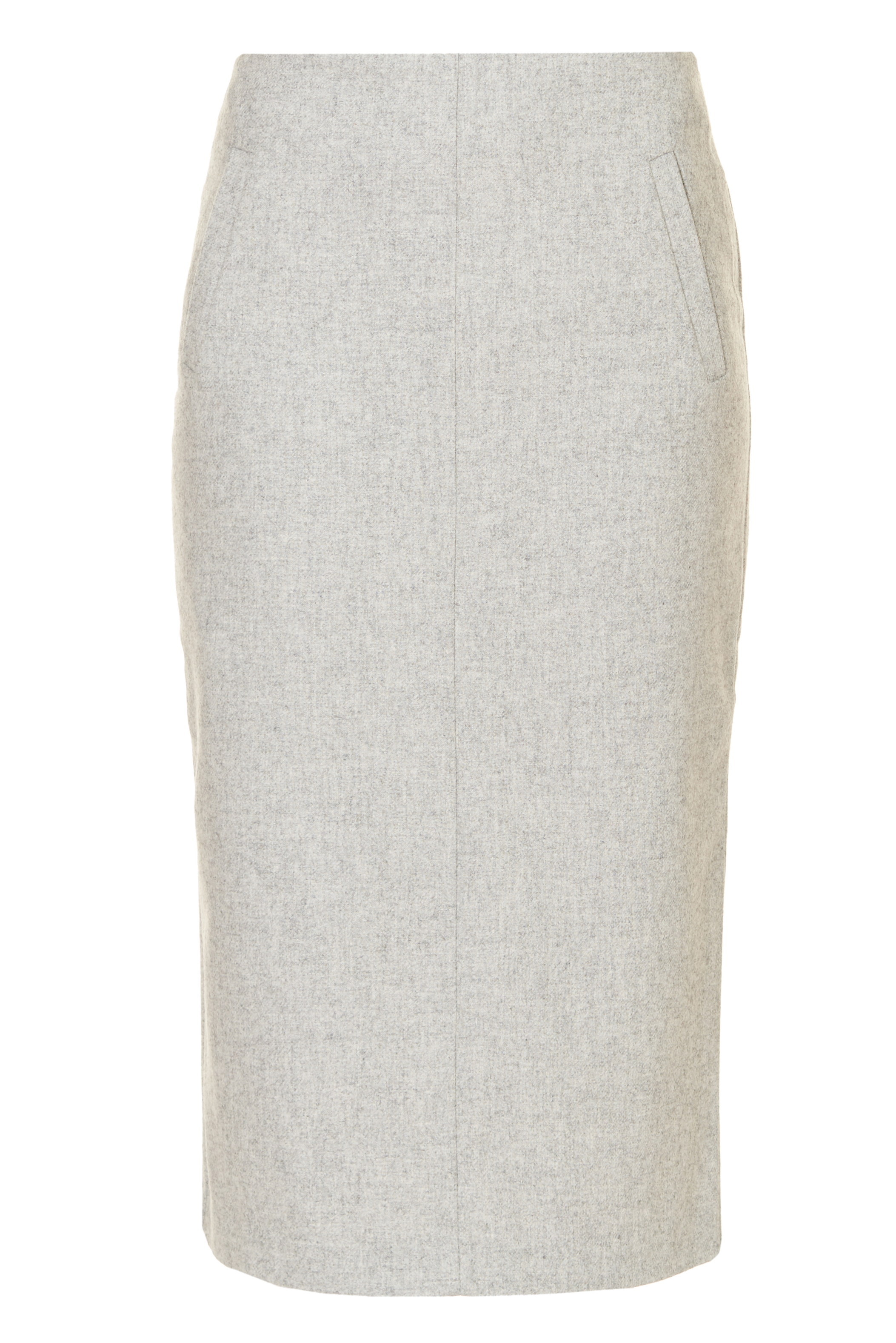 Прямая юбка с шерстью (арт. baon B477522), размер S, цвет silver melange#серый Прямая юбка с шерстью (арт. baon B477522) - фото 3
