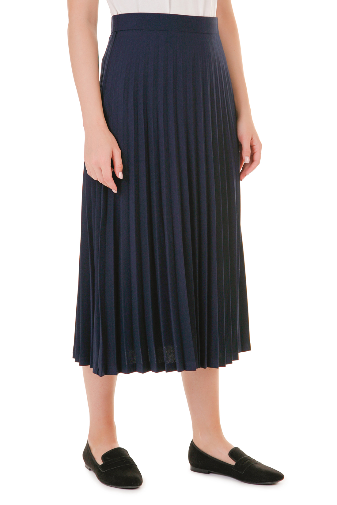 Синяя плиссированная юбка (арт. baon B478506), размер S, цвет синий Синяя плиссированная юбка (арт. baon B478506) - фото 5