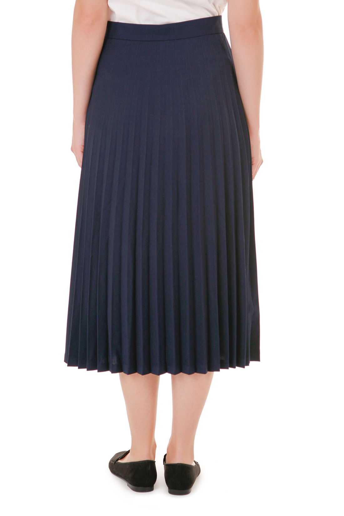 Синяя плиссированная юбка (арт. baon B478506), размер S, цвет синий Синяя плиссированная юбка (арт. baon B478506) - фото 2