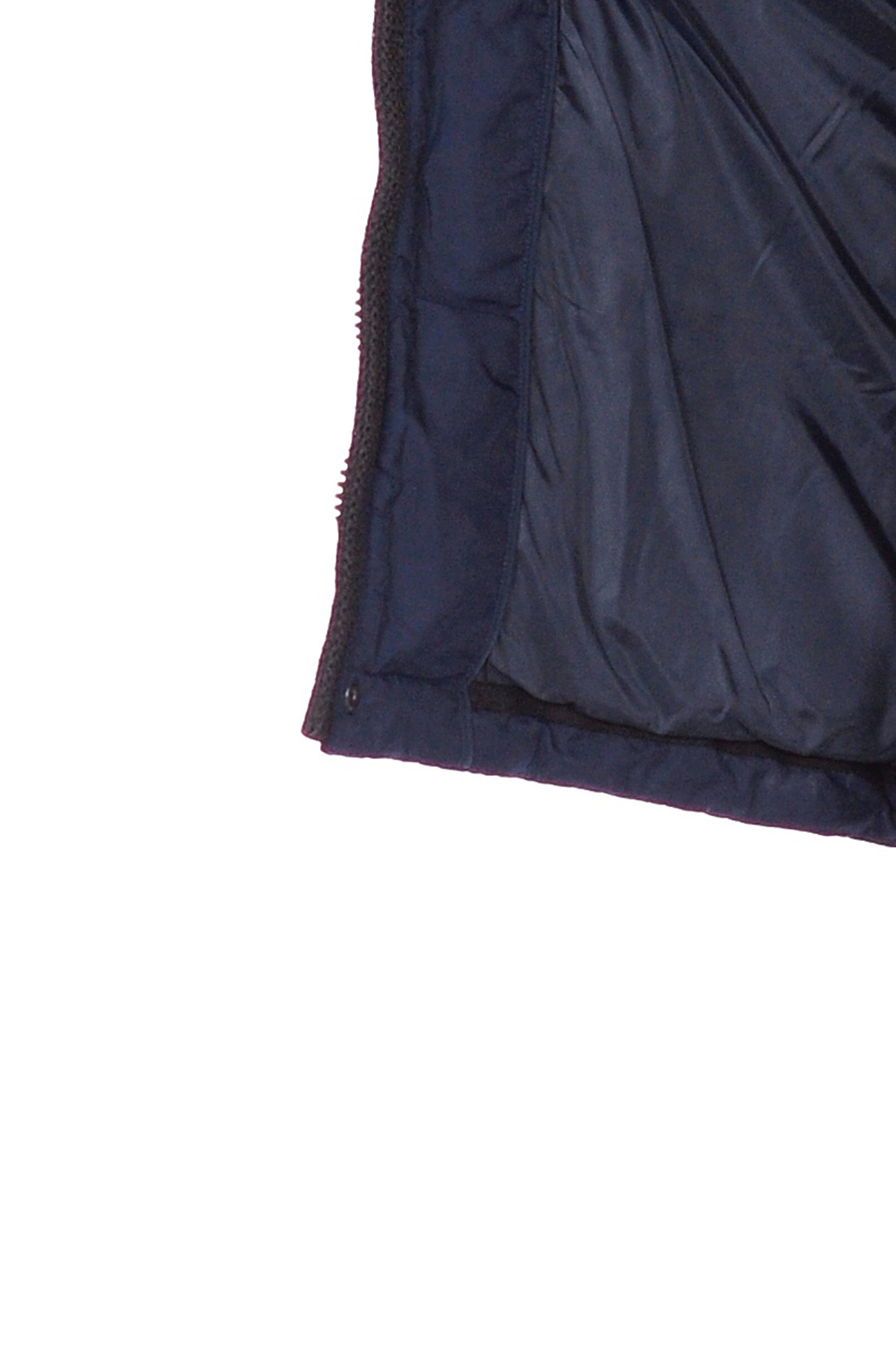 Синий пуховик из комбинированного материала (арт. baon B508540), размер S, цвет deep navy#2c333e Синий пуховик из комбинированного материала (арт. baon B508540) - фото 4