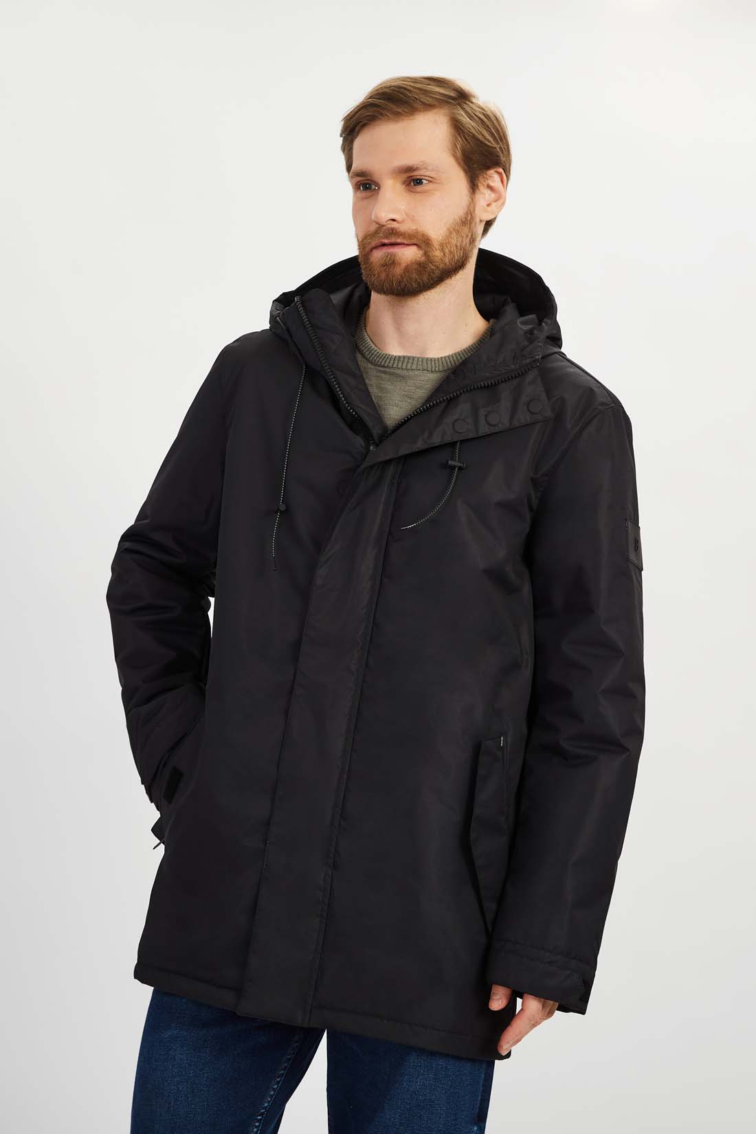 Куртка (арт. baon B5322034), размер XXL, цвет черный