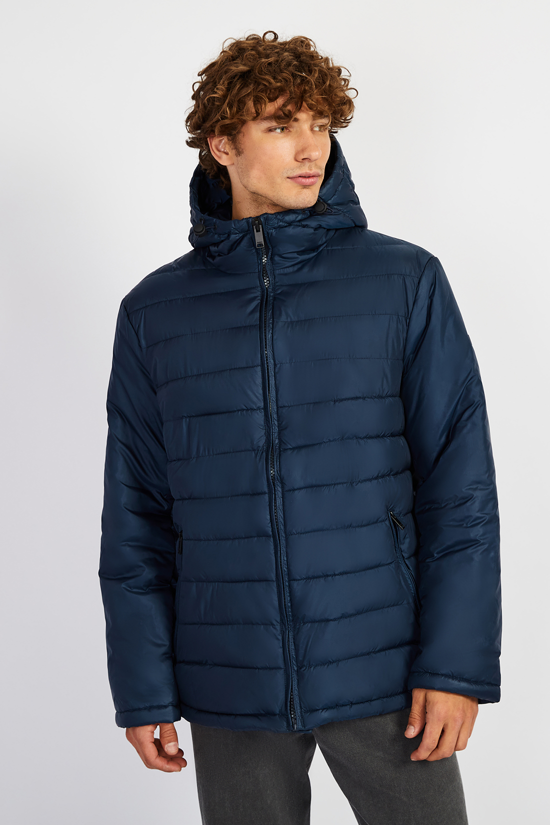 Куртка (арт. baon B5322504), размер L, цвет синий