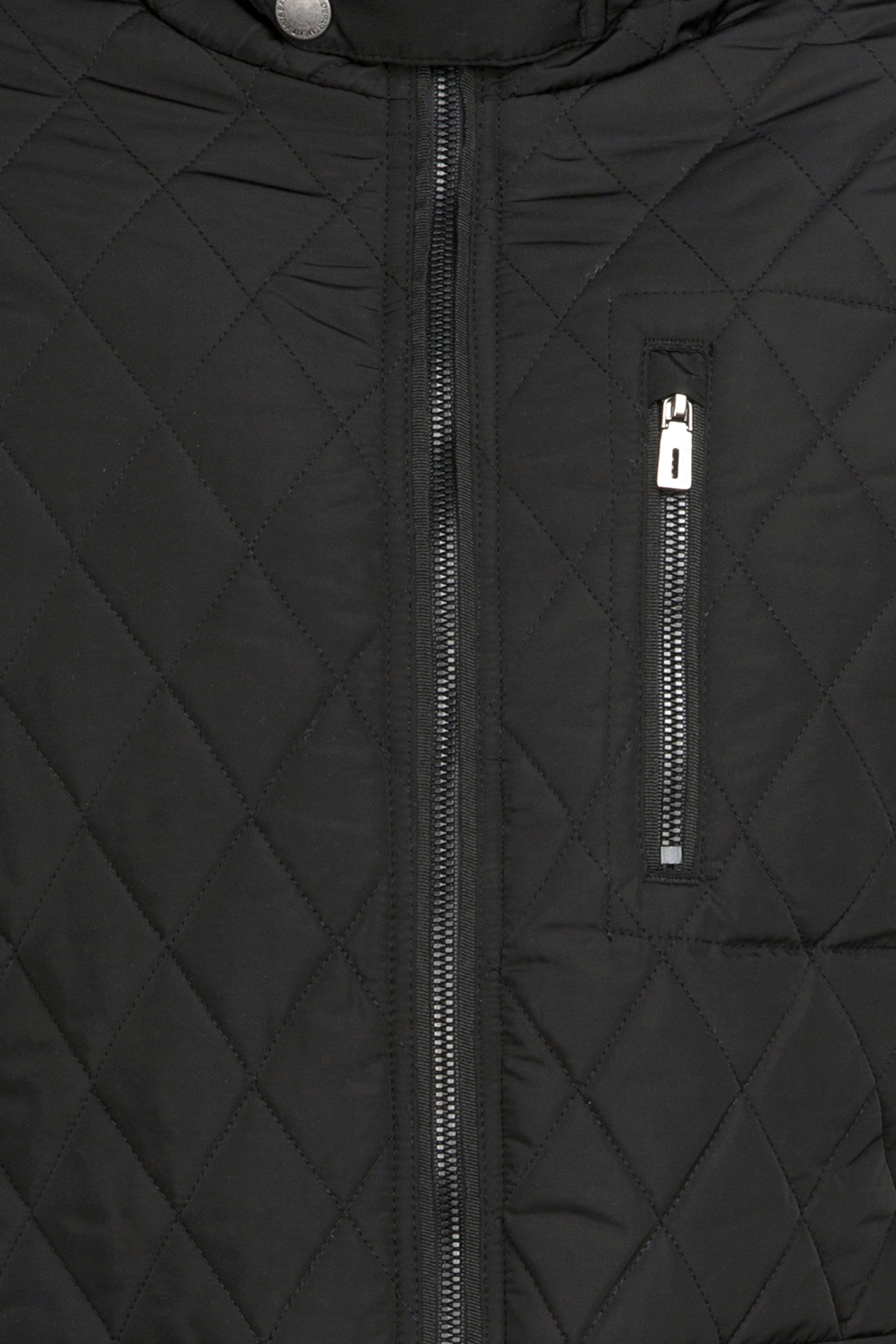 Стёганая куртка с воротником-стойкой (арт. baon B537017), размер M, цвет черный Стёганая куртка с воротником-стойкой (арт. baon B537017) - фото 3