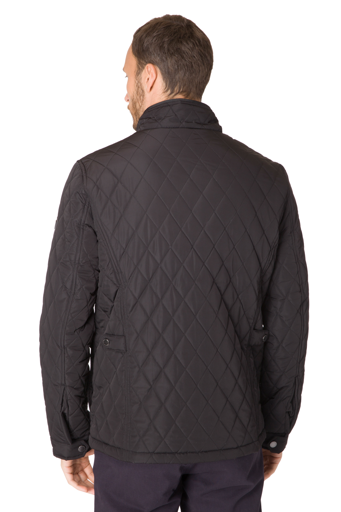 Стёганая куртка с воротником-стойкой (арт. baon B537017), размер M, цвет черный Стёганая куртка с воротником-стойкой (арт. baon B537017) - фото 2
