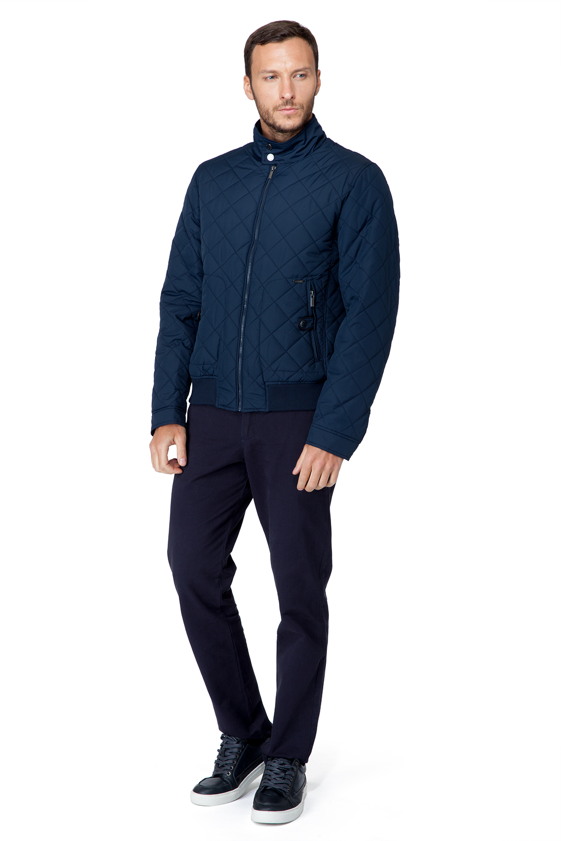 Стёганая куртка с резинкой-рибана (арт. baon B537018), размер XL, цвет синий Стёганая куртка с резинкой-рибана (арт. baon B537018) - фото 5