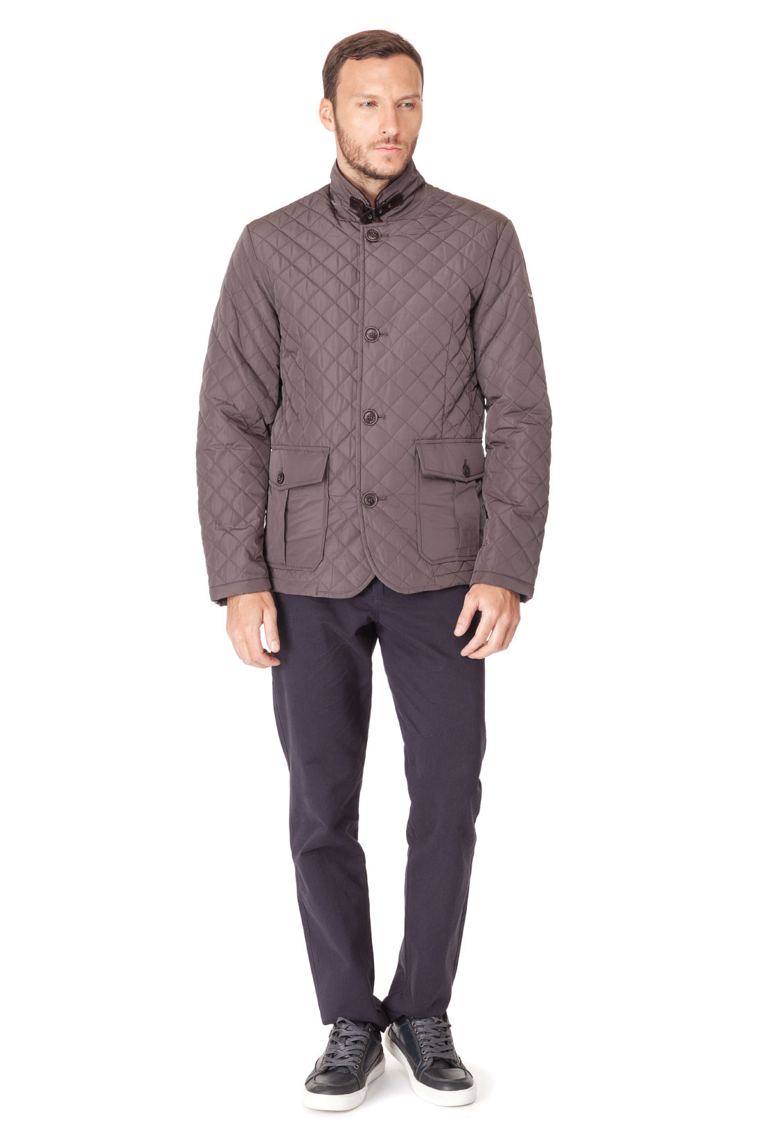 Классическая стёганая куртка (арт. baon B537023), размер L, цвет серый Классическая стёганая куртка (арт. baon B537023) - фото 5