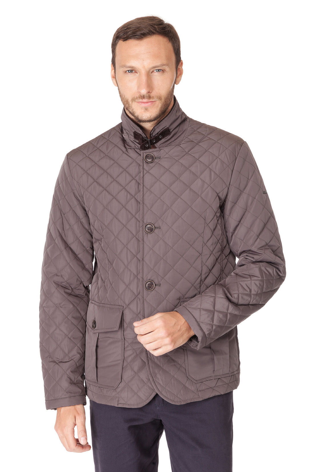 Классическая стёганая куртка (арт. baon B537023), размер L, цвет серый Классическая стёганая куртка (арт. baon B537023) - фото 1
