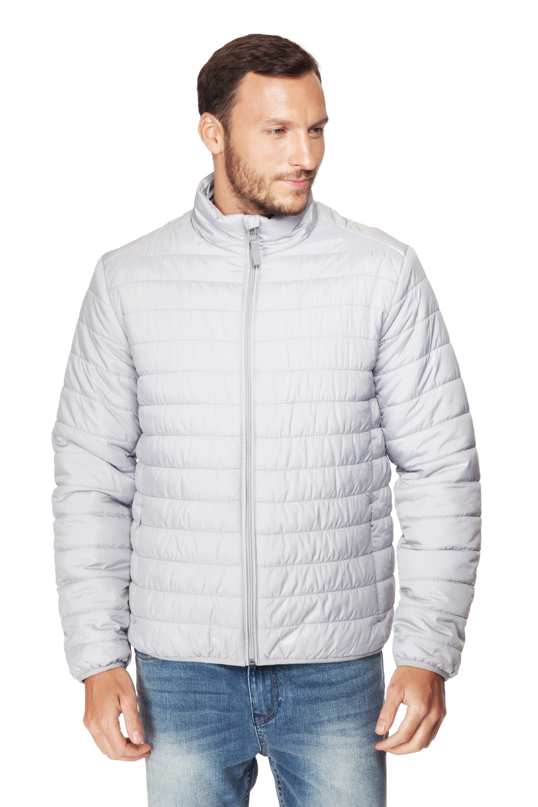 Базовая куртка на молнии (арт. baon B537201), размер M, цвет белый Базовая куртка на молнии (арт. baon B537201) - фото 1